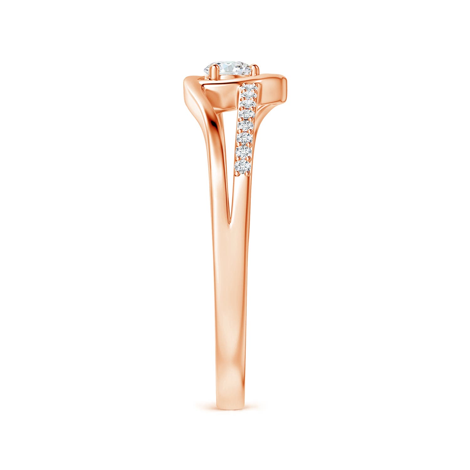 G, VS2 / 0.19 CT / 14 KT Rose Gold