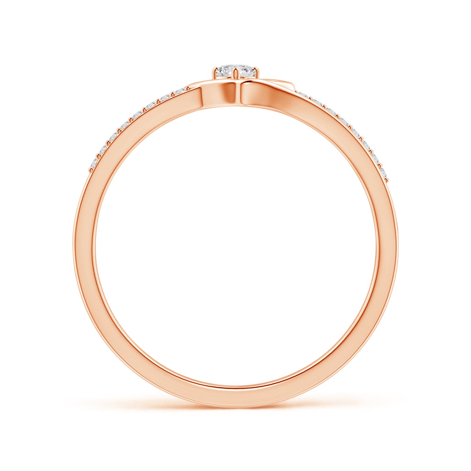 H, SI2 / 0.15 CT / 14 KT Rose Gold