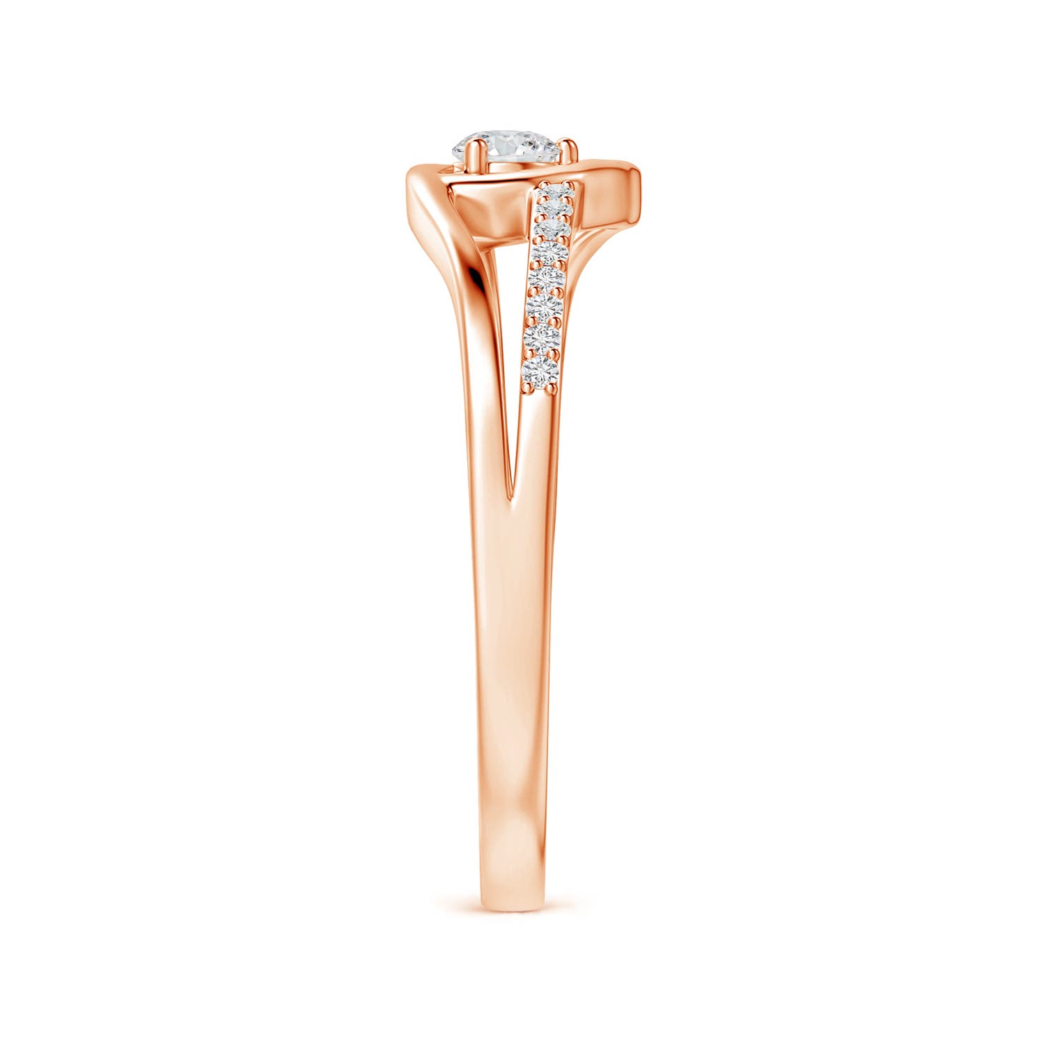 H, SI2 / 0.24 CT / 14 KT Rose Gold