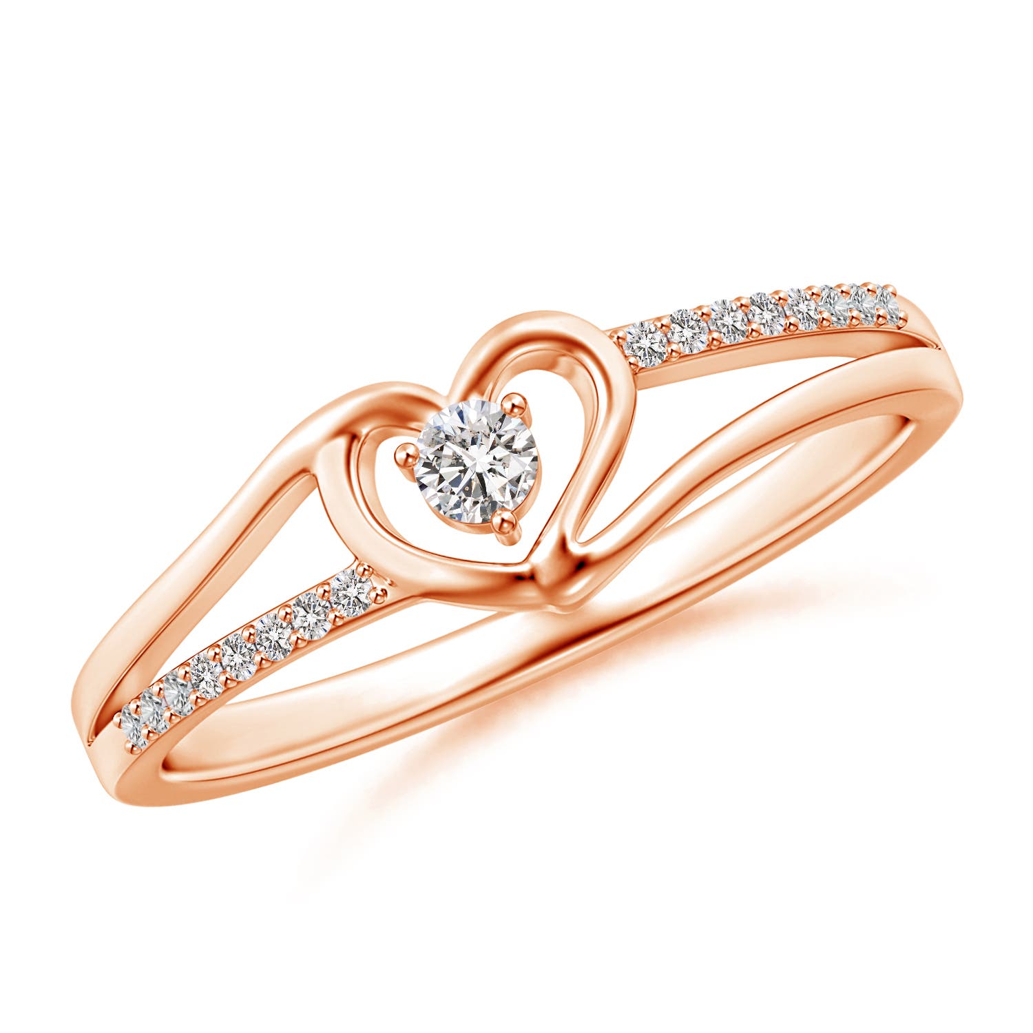 I-J, I1-I2 / 0.15 CT / 14 KT Rose Gold