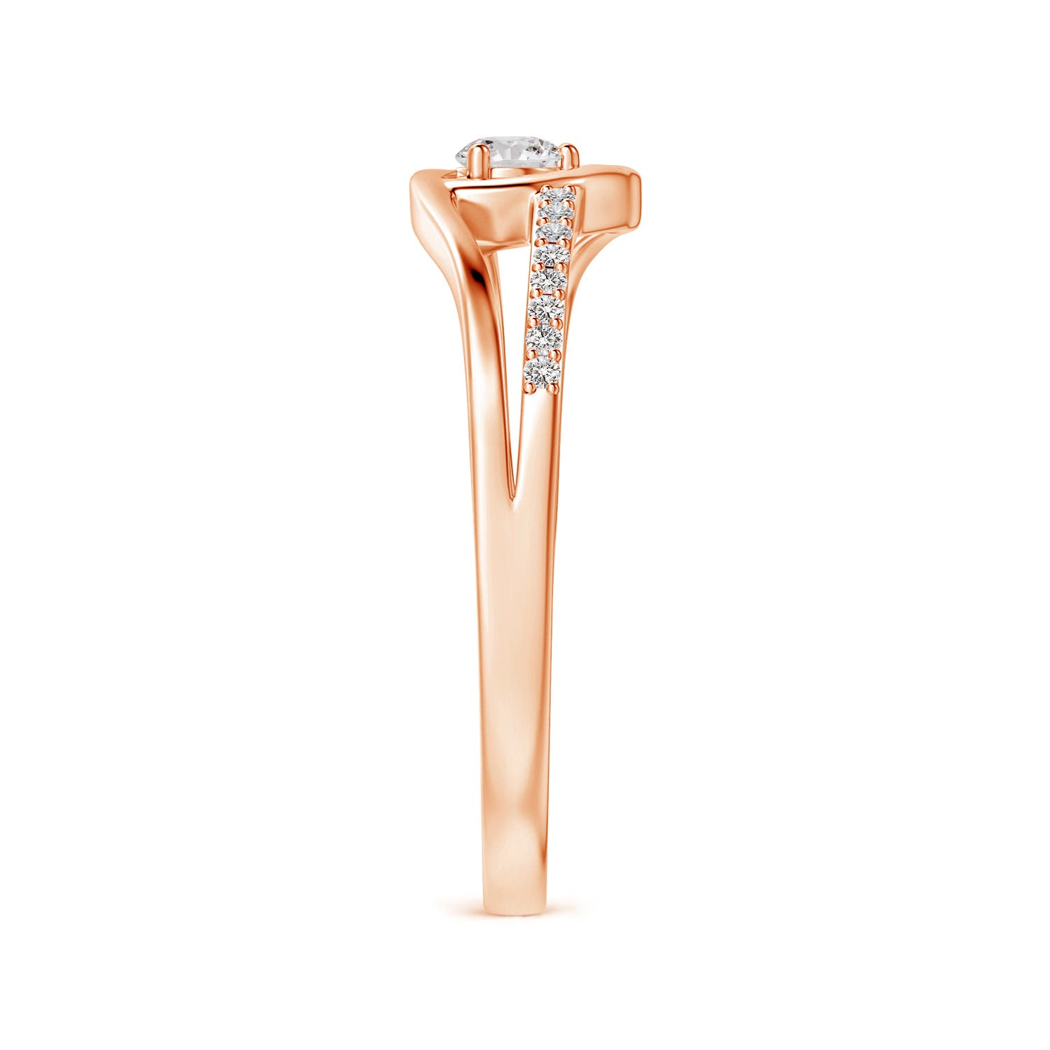 I-J, I1-I2 / 0.19 CT / 14 KT Rose Gold