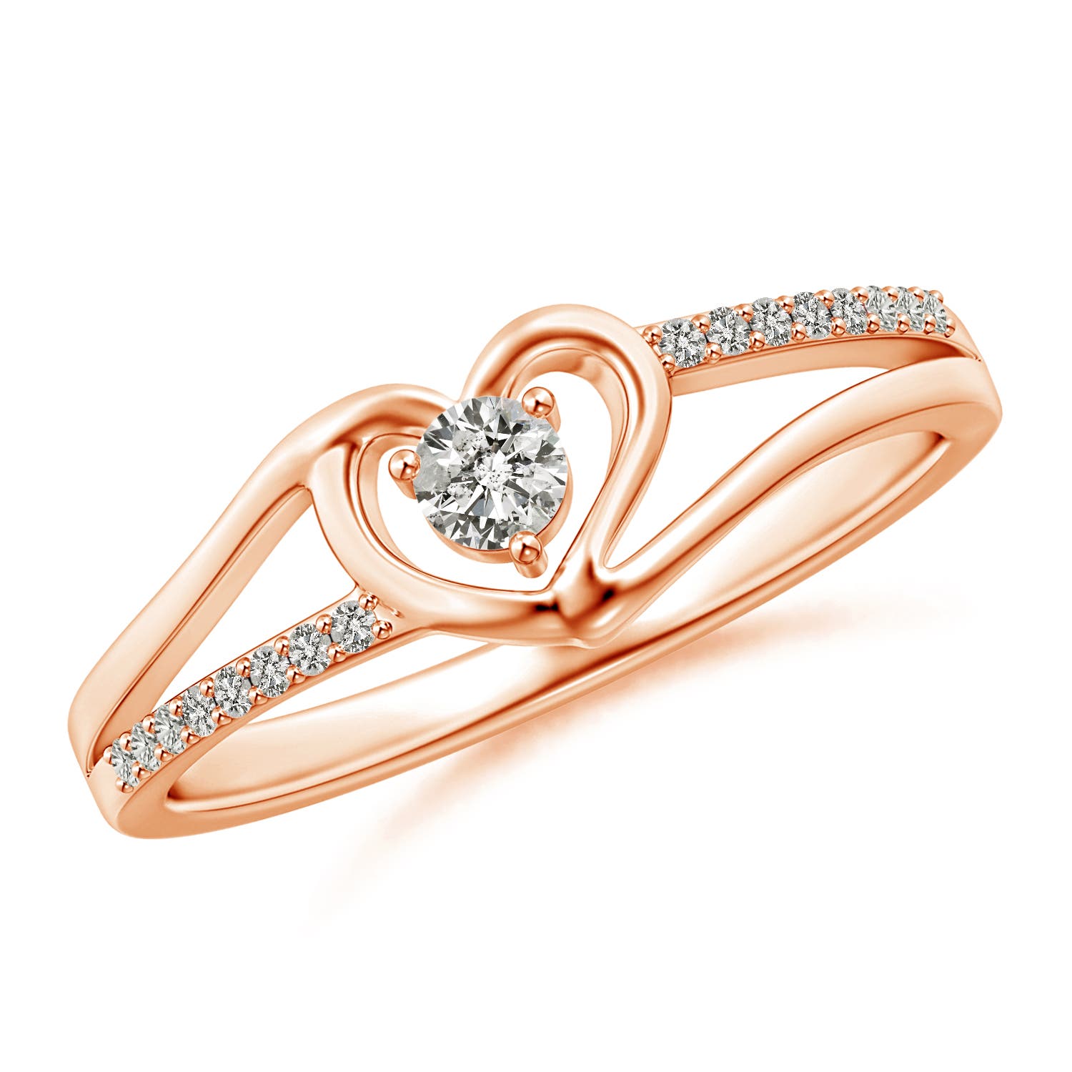 K, I3 / 0.24 CT / 14 KT Rose Gold