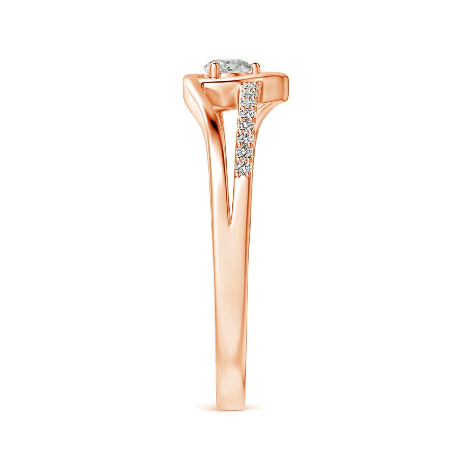 K, I3 / 0.24 CT / 14 KT Rose Gold