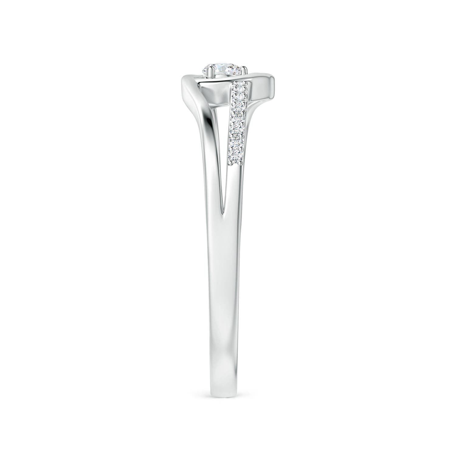 G, VS2 / 0.15 CT / 14 KT White Gold