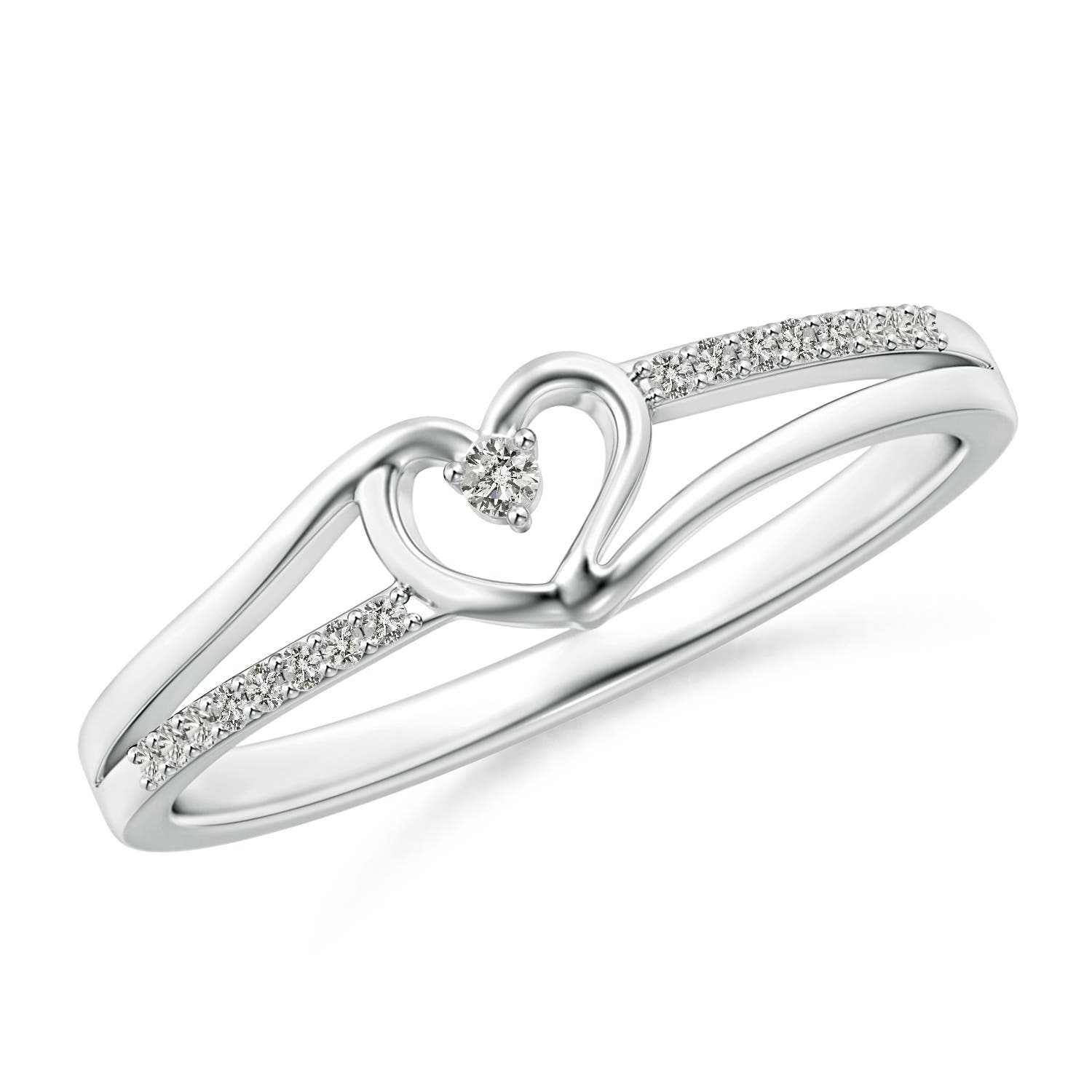 K, I3 / 0.07 CT / 14 KT White Gold