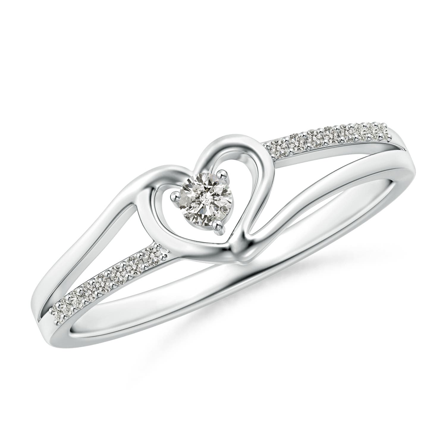 K, I3 / 0.15 CT / 14 KT White Gold