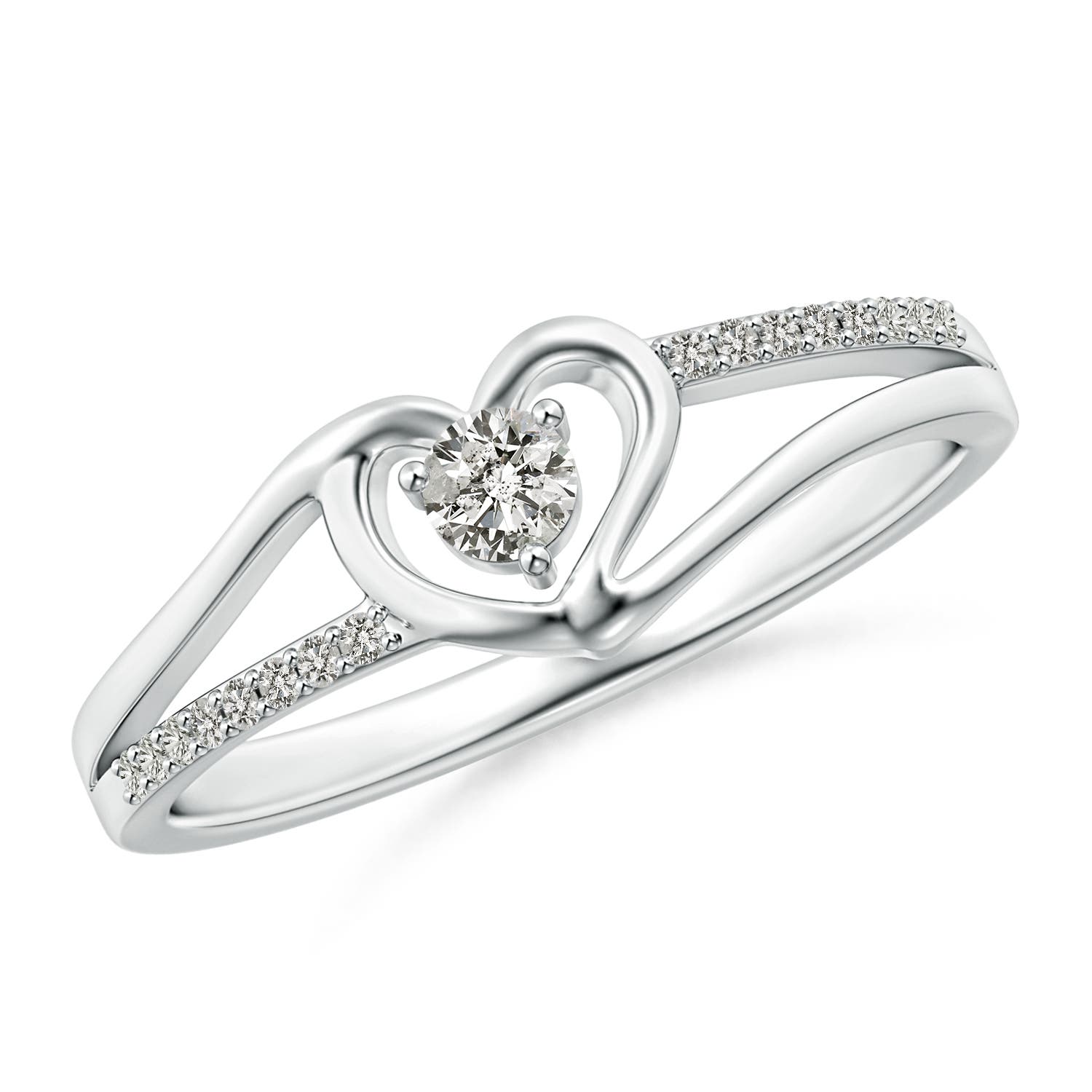 K, I3 / 0.19 CT / 14 KT White Gold