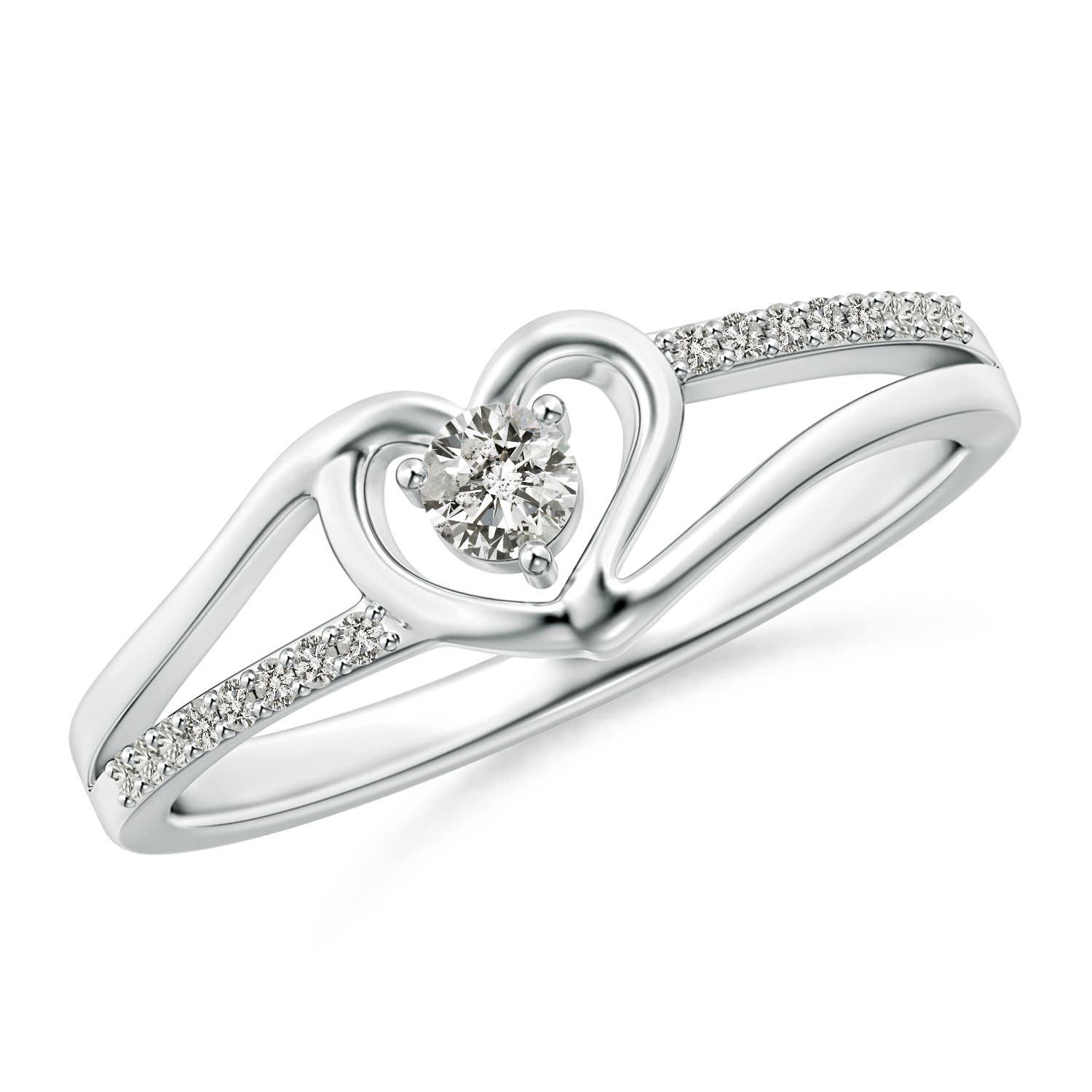 K, I3 / 0.24 CT / 14 KT White Gold