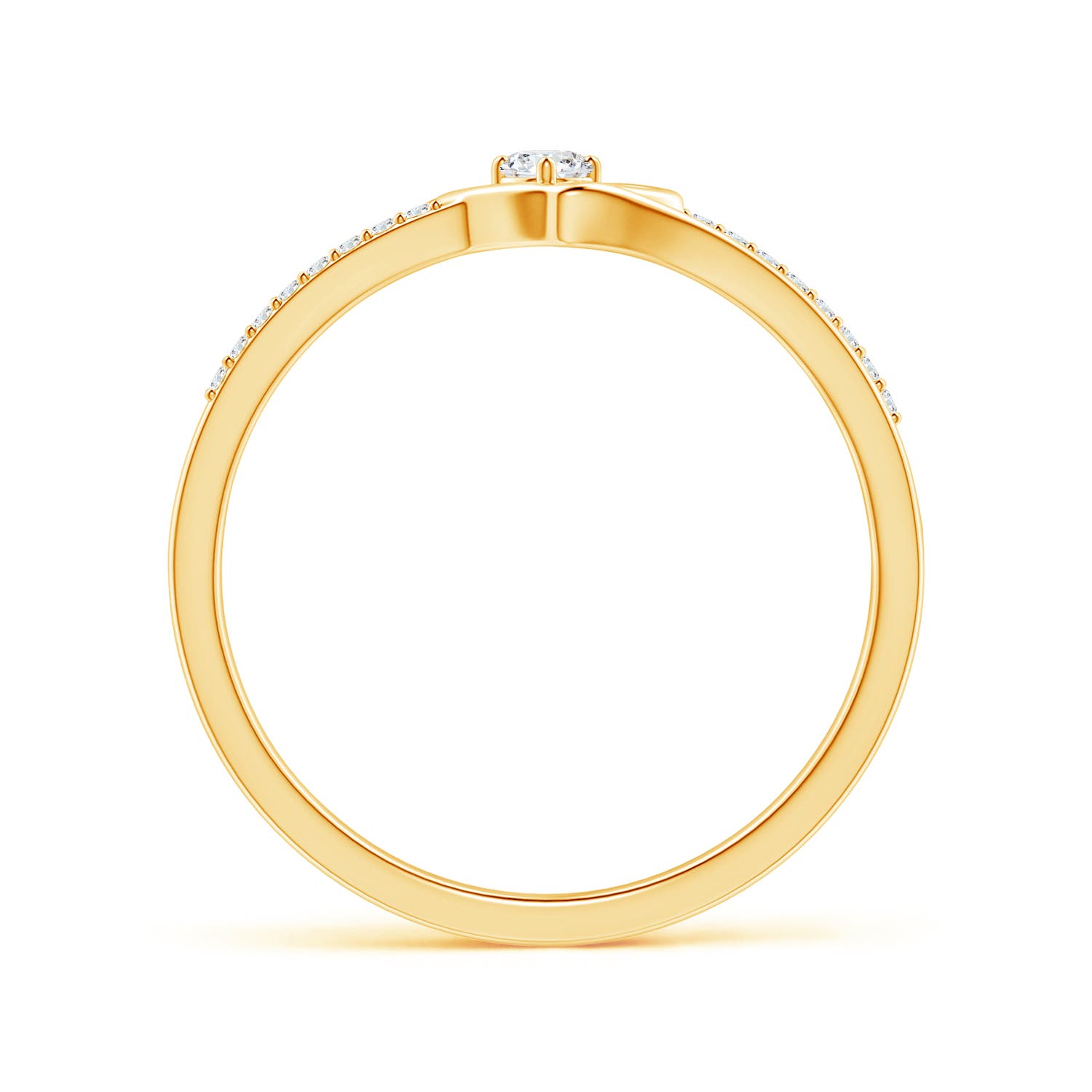 G, VS2 / 0.15 CT / 14 KT Yellow Gold