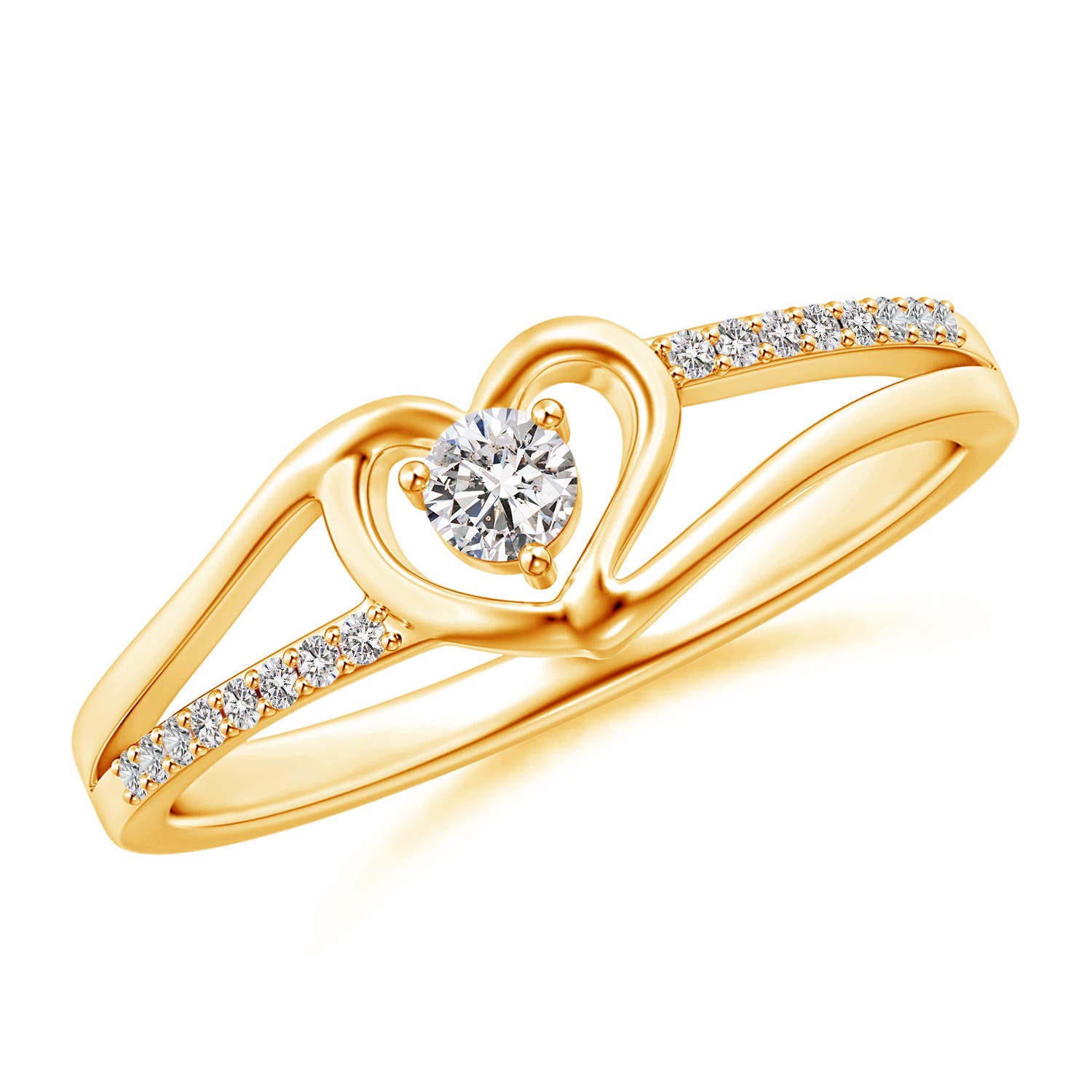 I-J, I1-I2 / 0.19 CT / 14 KT Yellow Gold