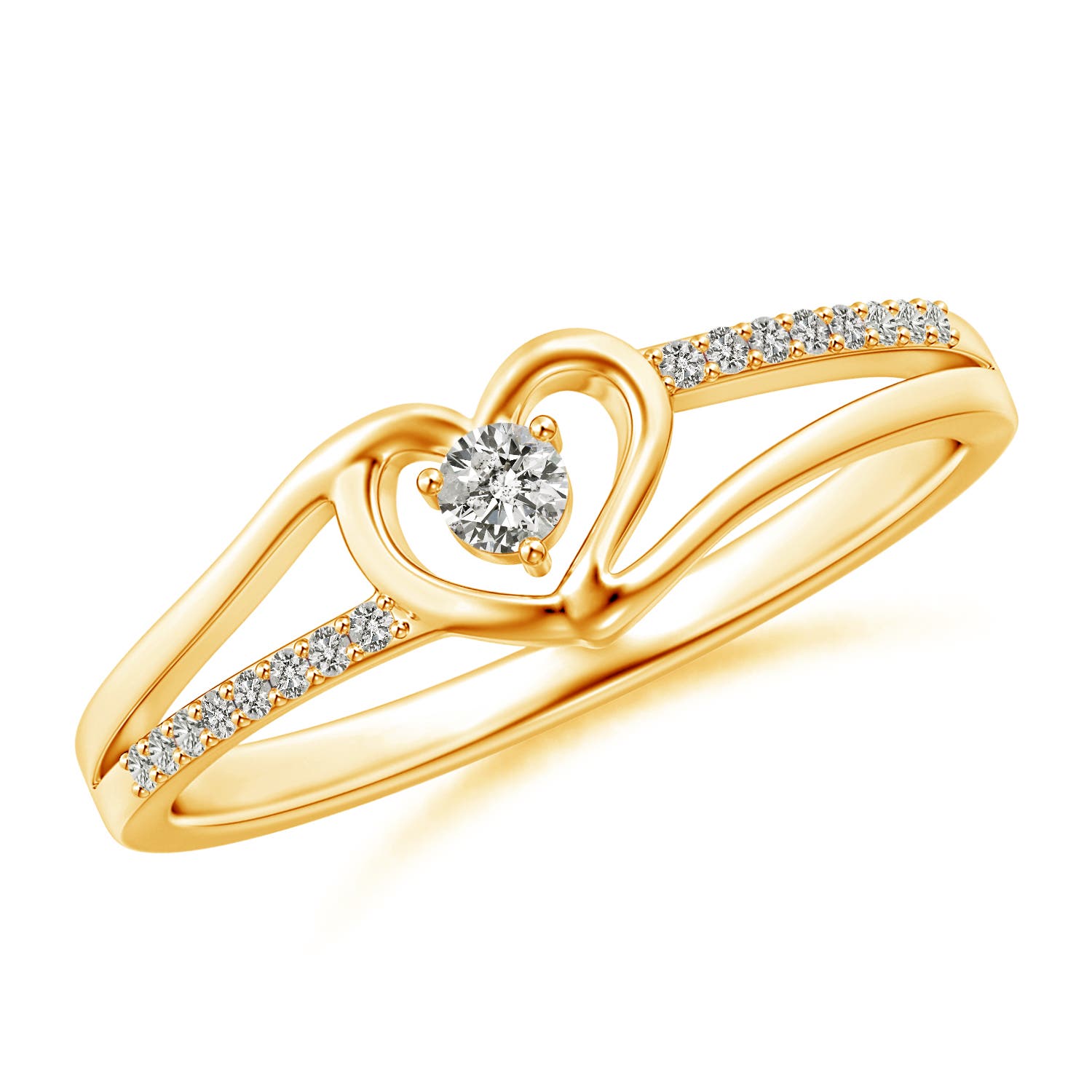 K, I3 / 0.15 CT / 14 KT Yellow Gold