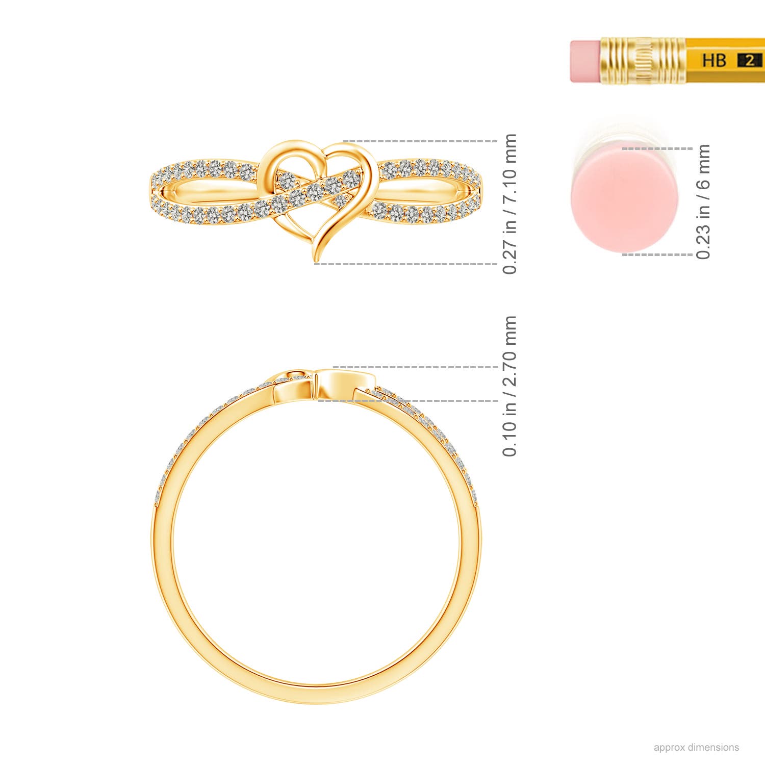 K, I3 / 0.22 CT / 14 KT Yellow Gold