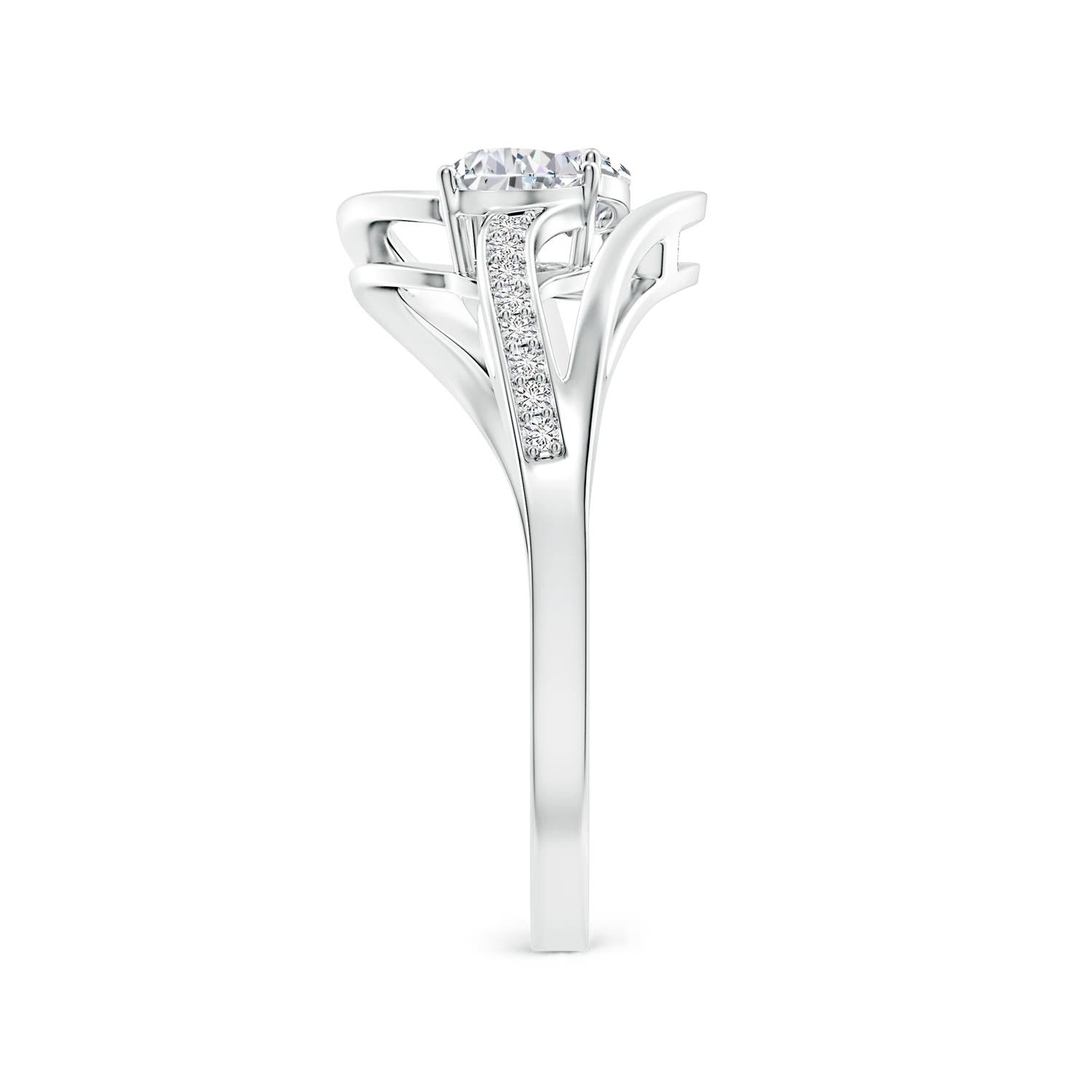 H, SI2 / 0.45 CT / 14 KT White Gold