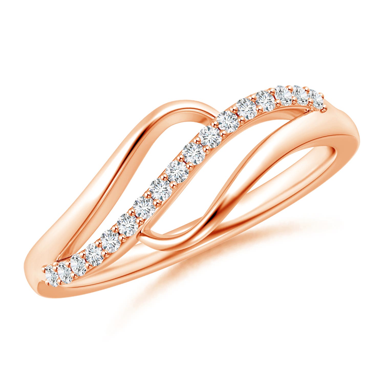 G, VS2 / 0.33 CT / 14 KT Rose Gold