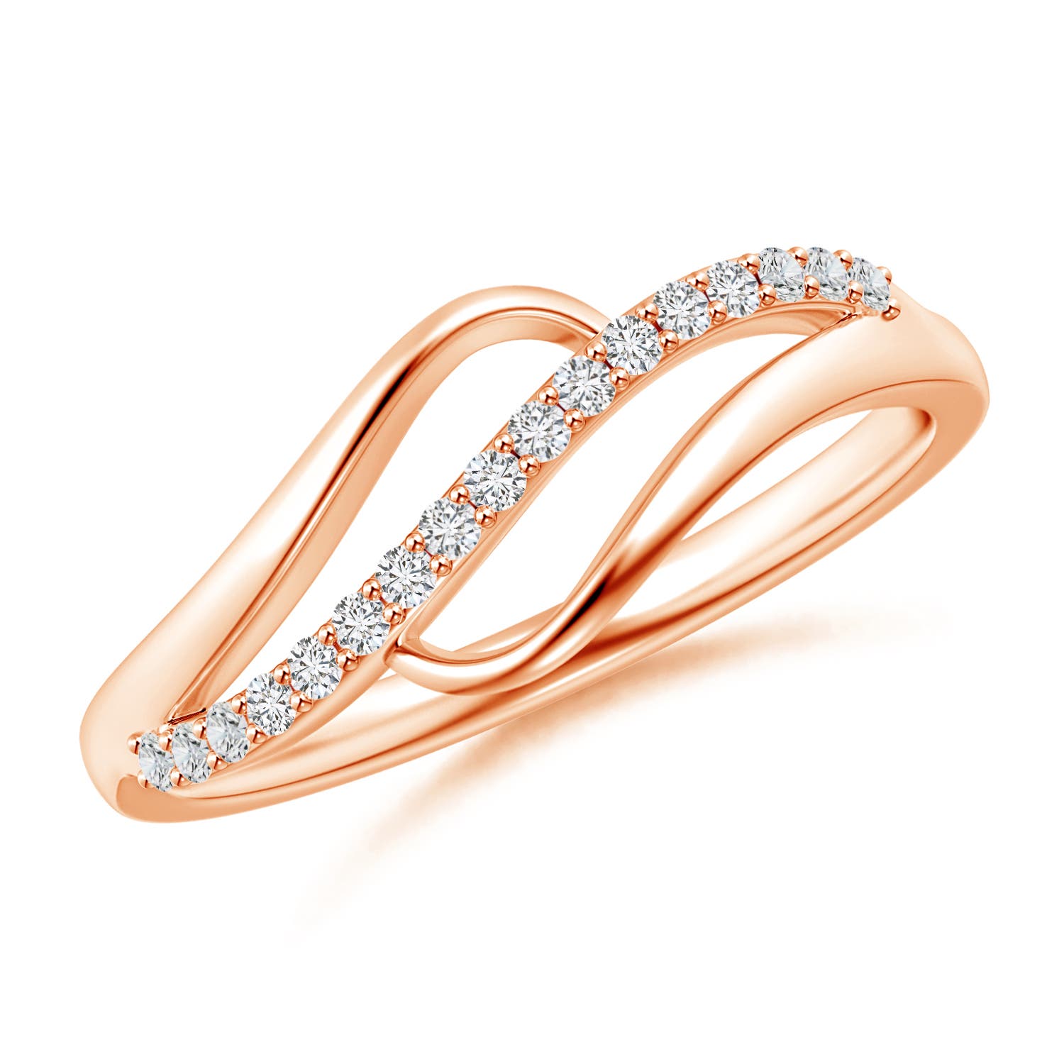 H, SI2 / 0.17 CT / 14 KT Rose Gold