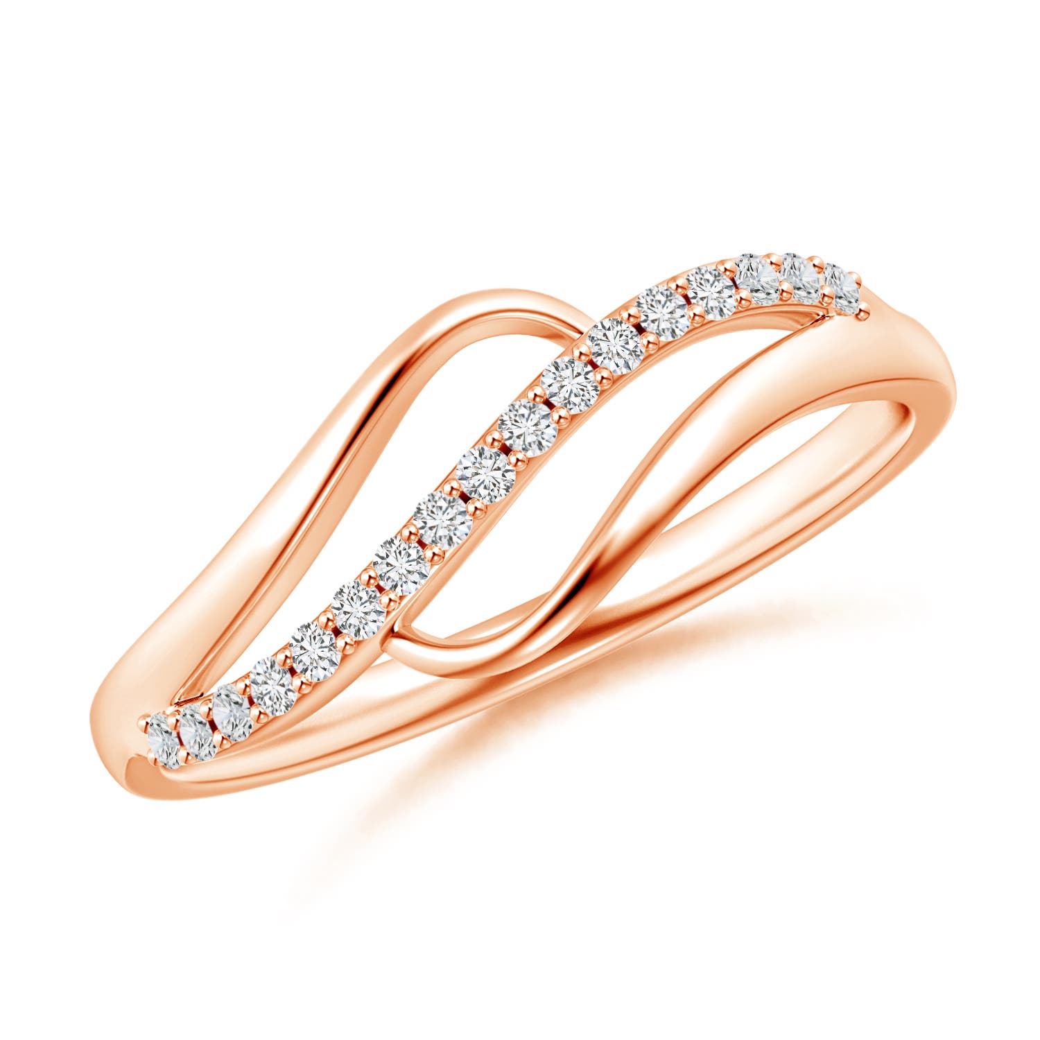 H, SI2 / 0.09 CT / 14 KT Rose Gold