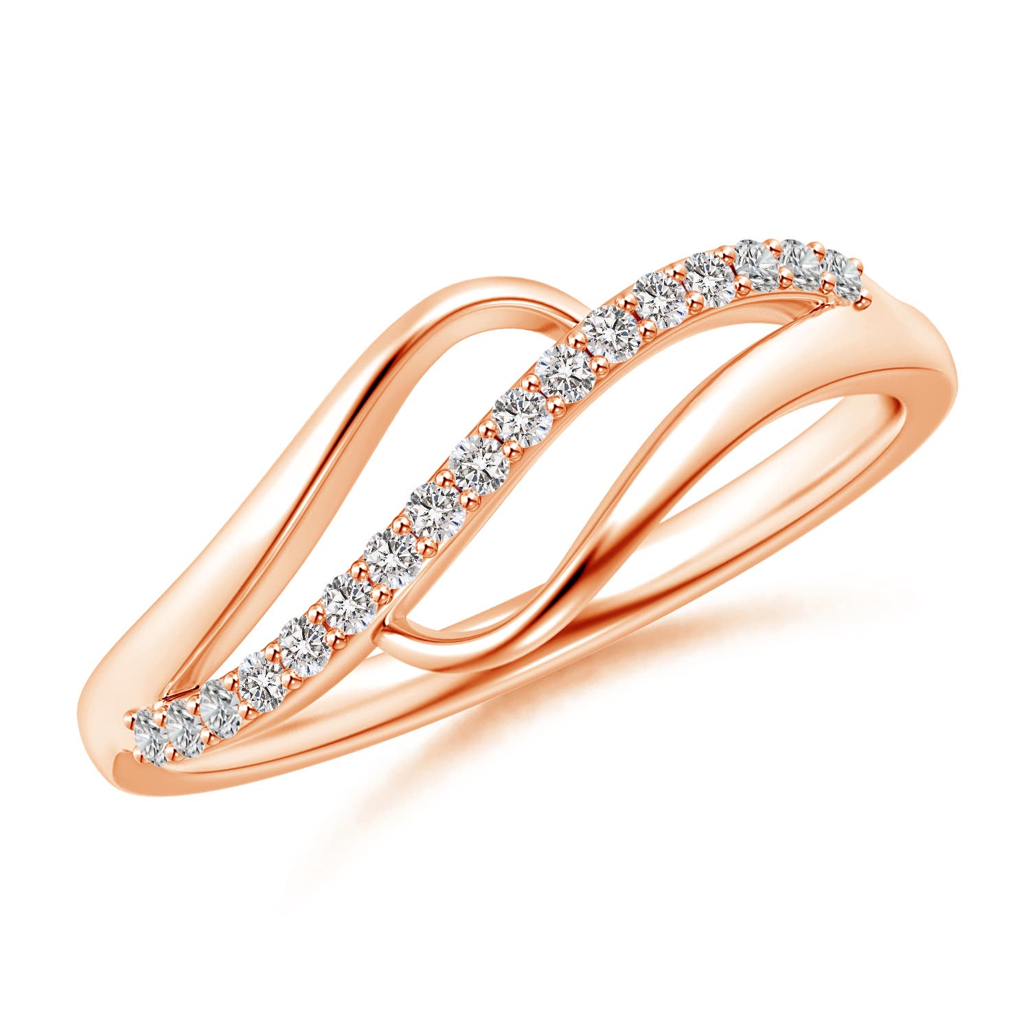 I-J, I1-I2 / 0.17 CT / 14 KT Rose Gold