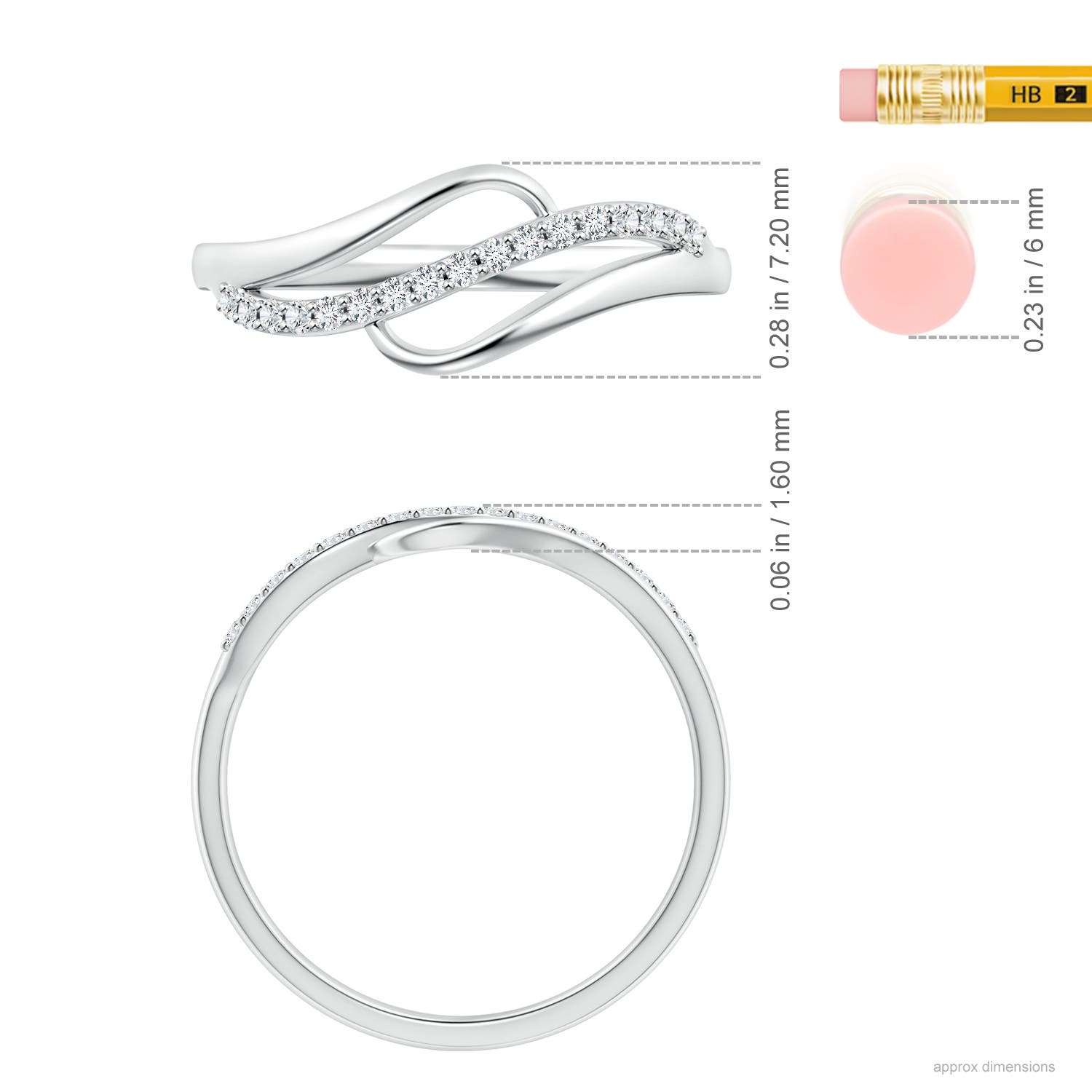 G, VS2 / 0.09 CT / 14 KT White Gold