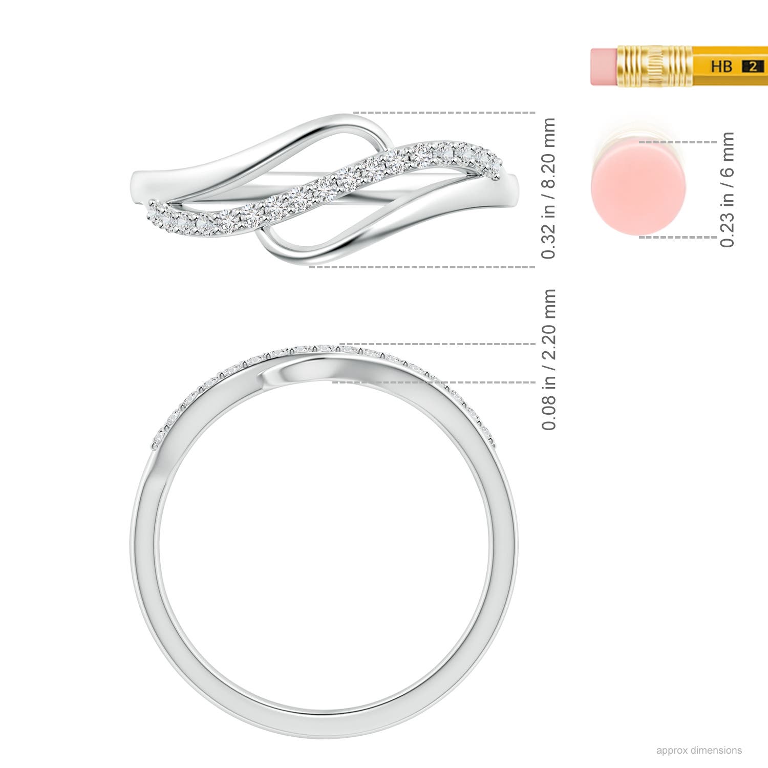 H, SI2 / 0.17 CT / 14 KT White Gold