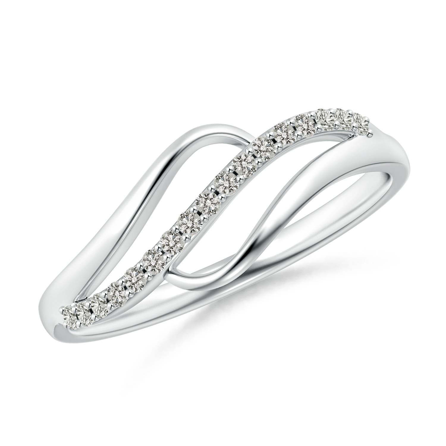 K, I3 / 0.09 CT / 14 KT White Gold