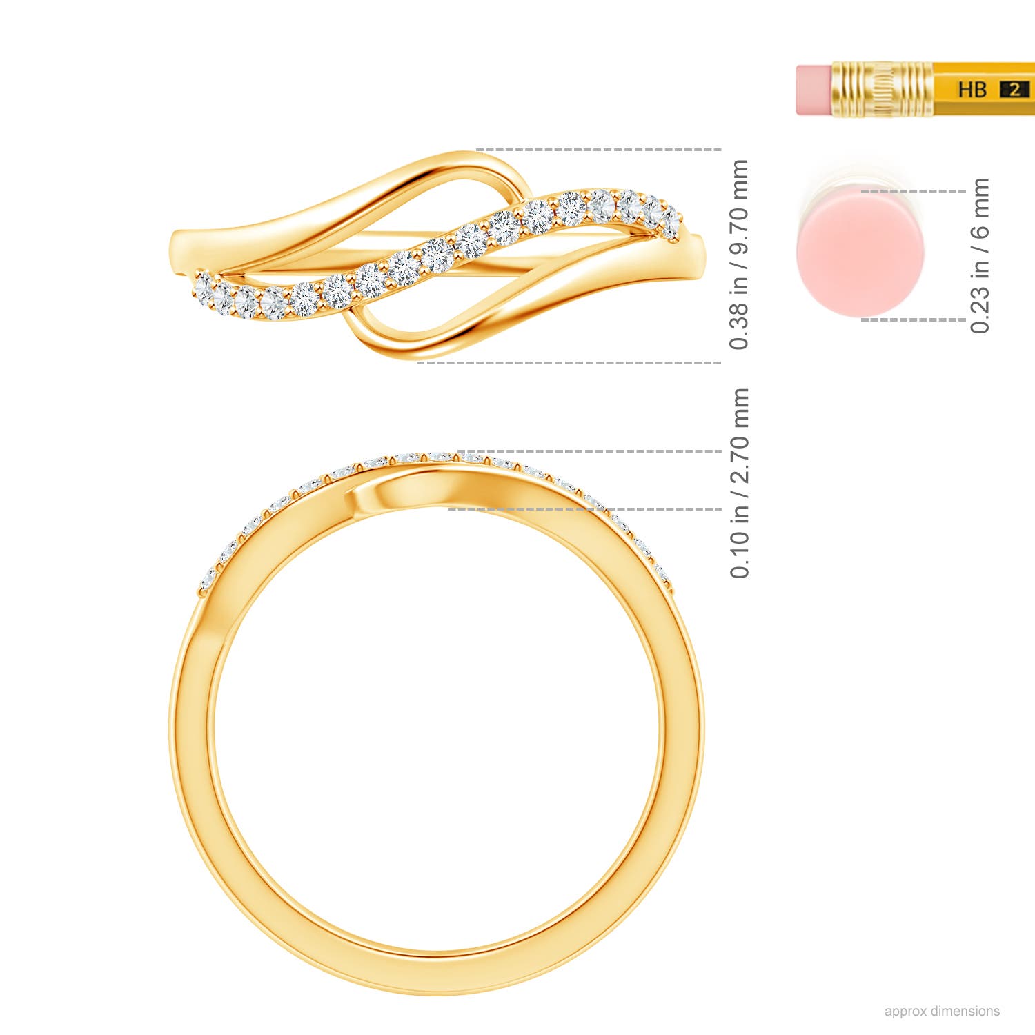 G, VS2 / 0.33 CT / 14 KT Yellow Gold