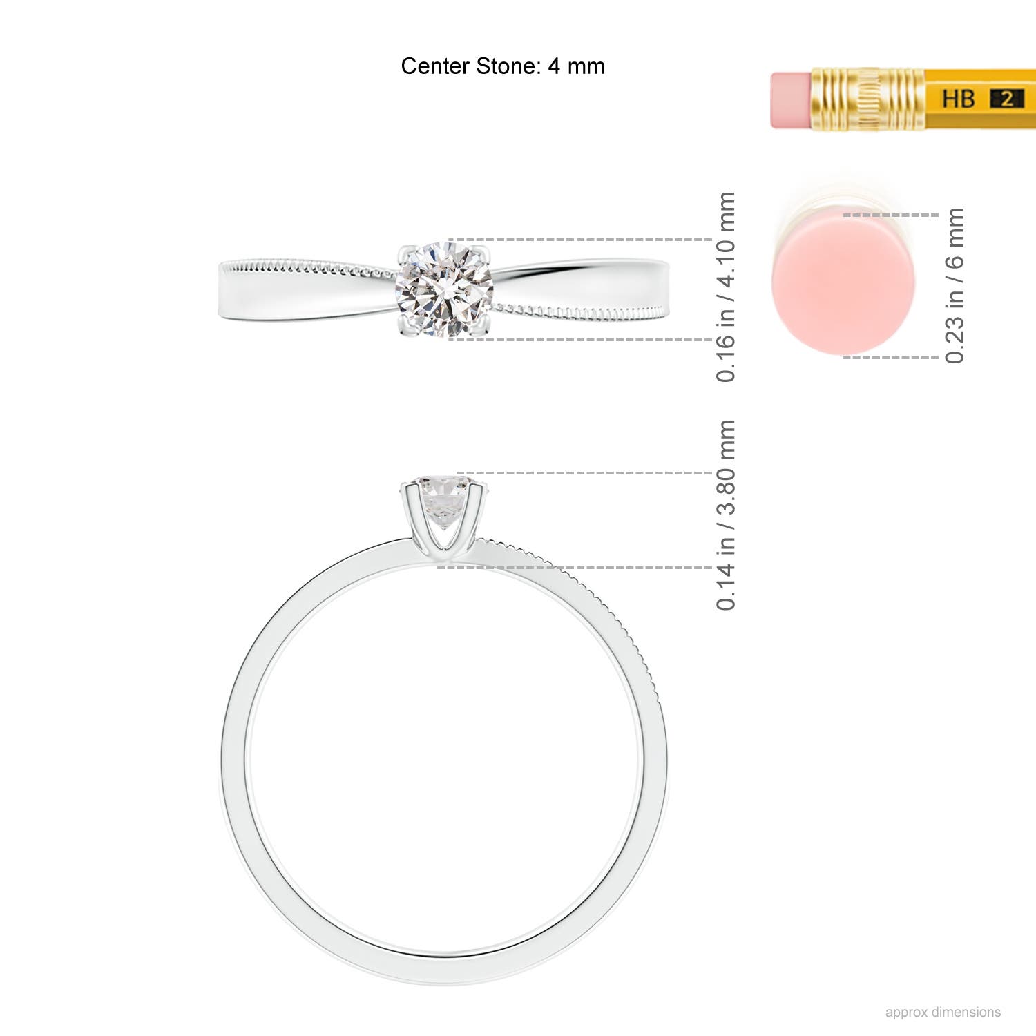 I-J, I1-I2 / 0.23 CT / 14 KT White Gold