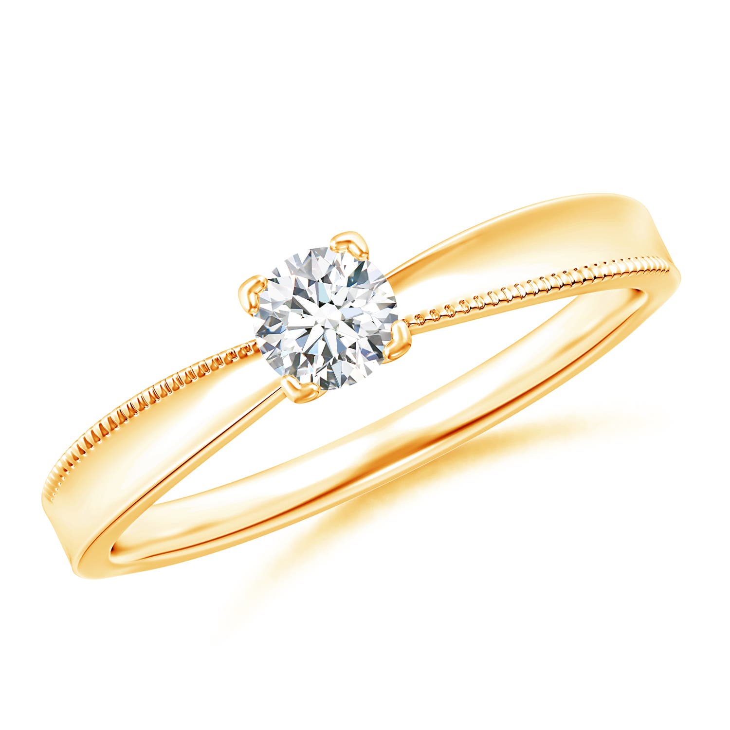 G, VS2 / 0.23 CT / 14 KT Yellow Gold