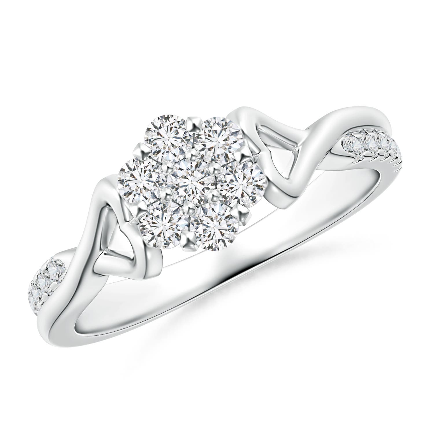 H, SI2 / 0.5 CT / 14 KT White Gold