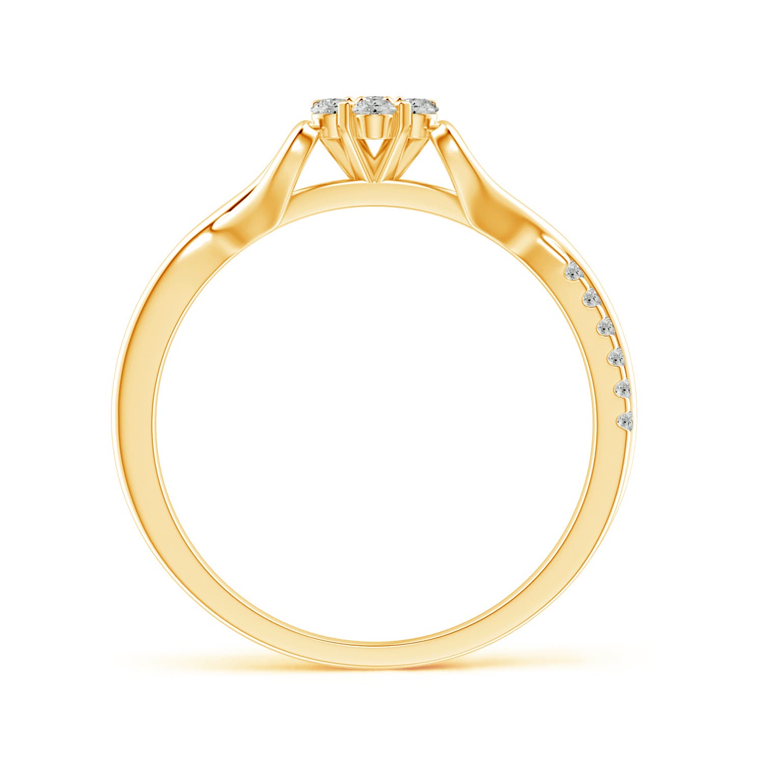 K, I3 / 0.26 CT / 14 KT Yellow Gold