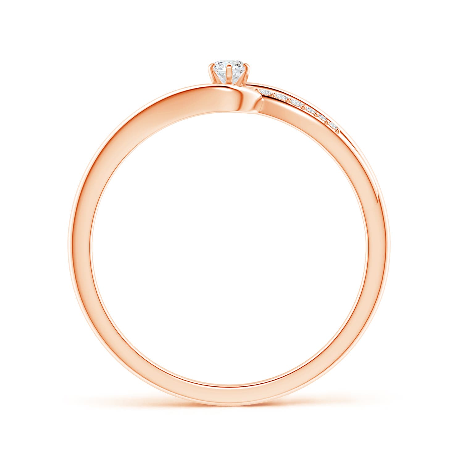 G, VS2 / 0.12 CT / 14 KT Rose Gold