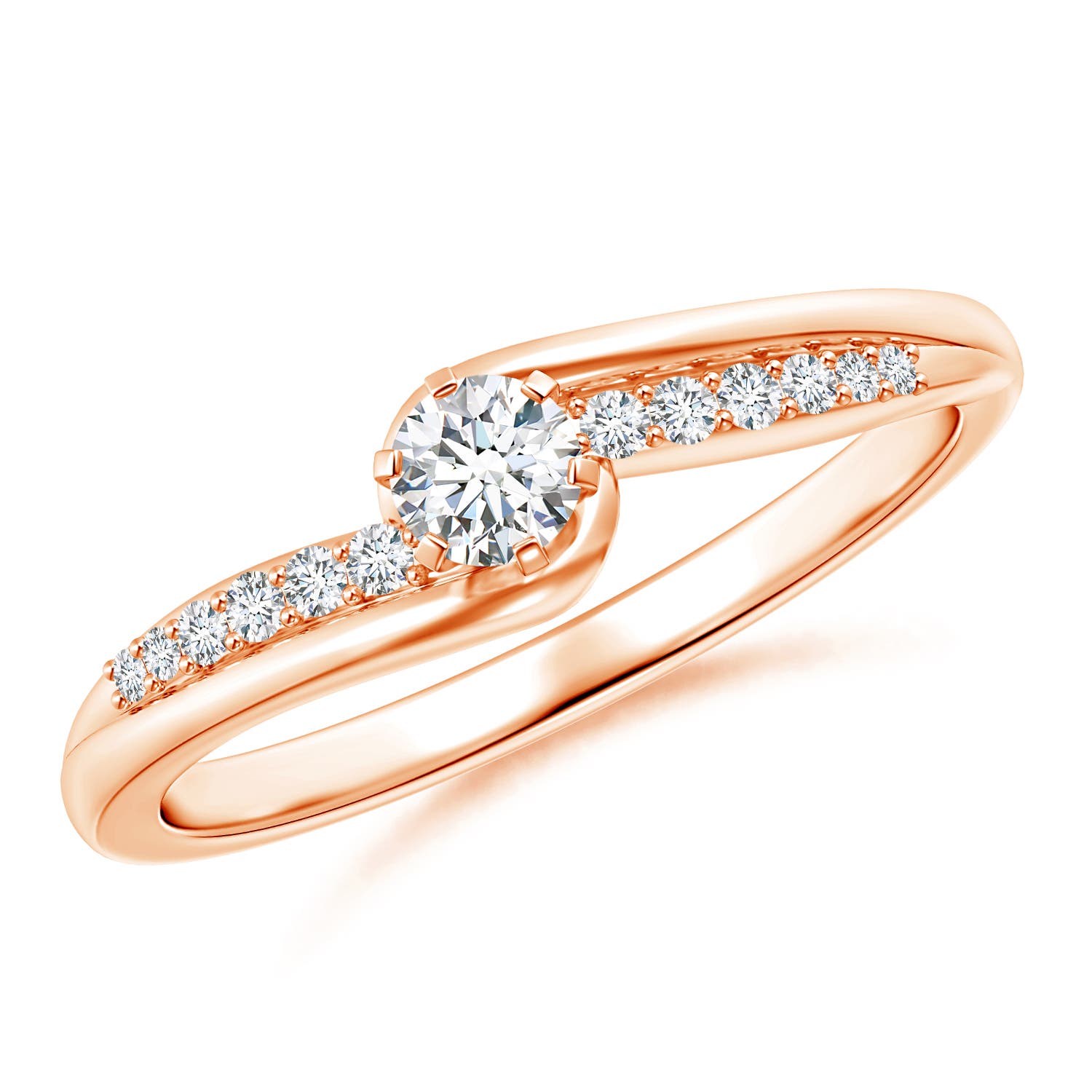 G, VS2 / 0.26 CT / 14 KT Rose Gold