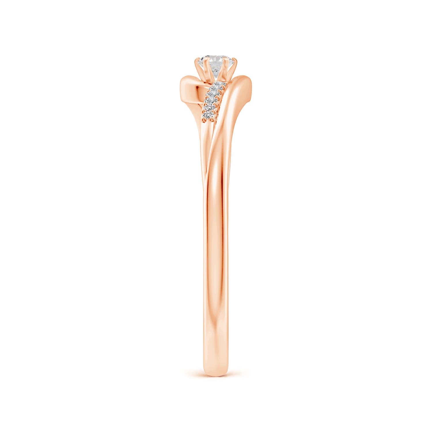 I-J, I1-I2 / 0.12 CT / 14 KT Rose Gold