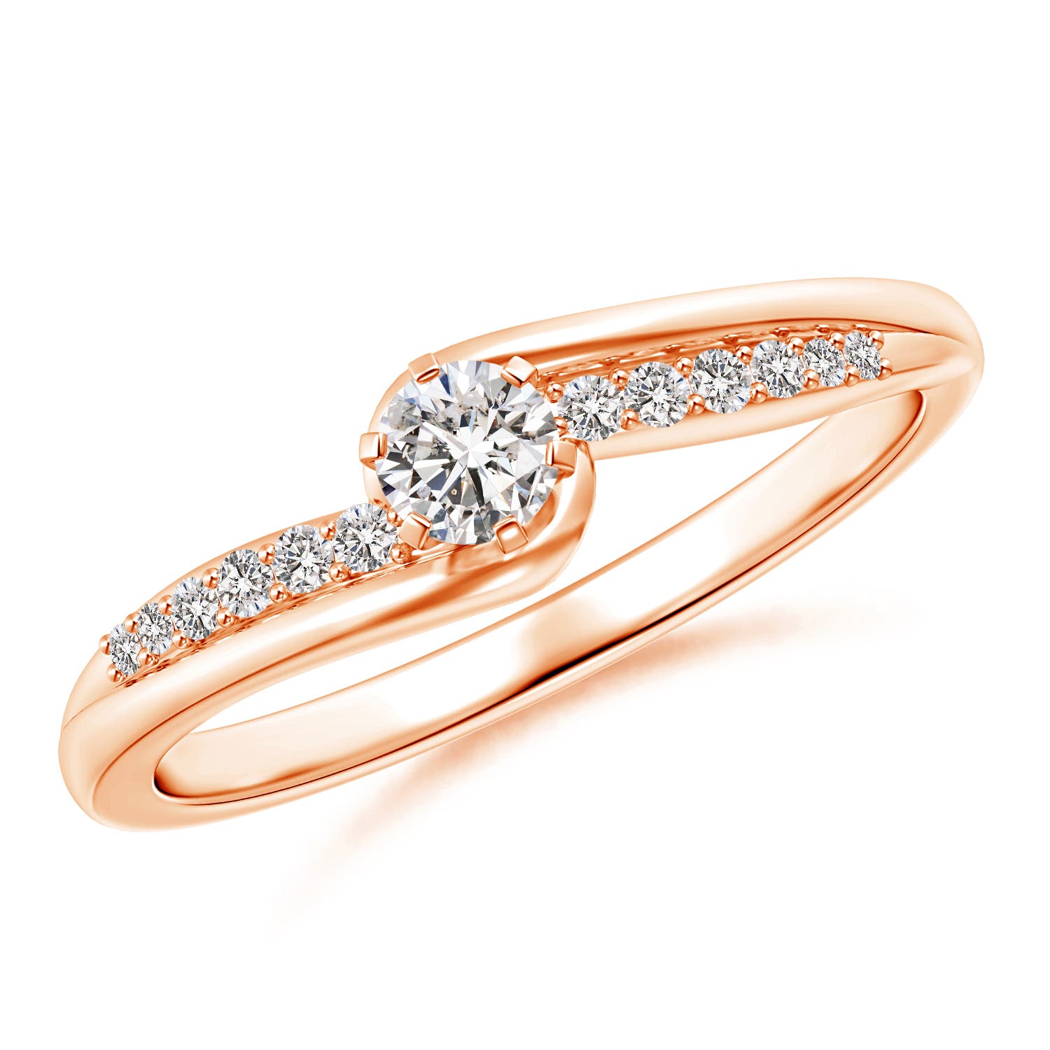 I-J, I1-I2 / 0.26 CT / 14 KT Rose Gold