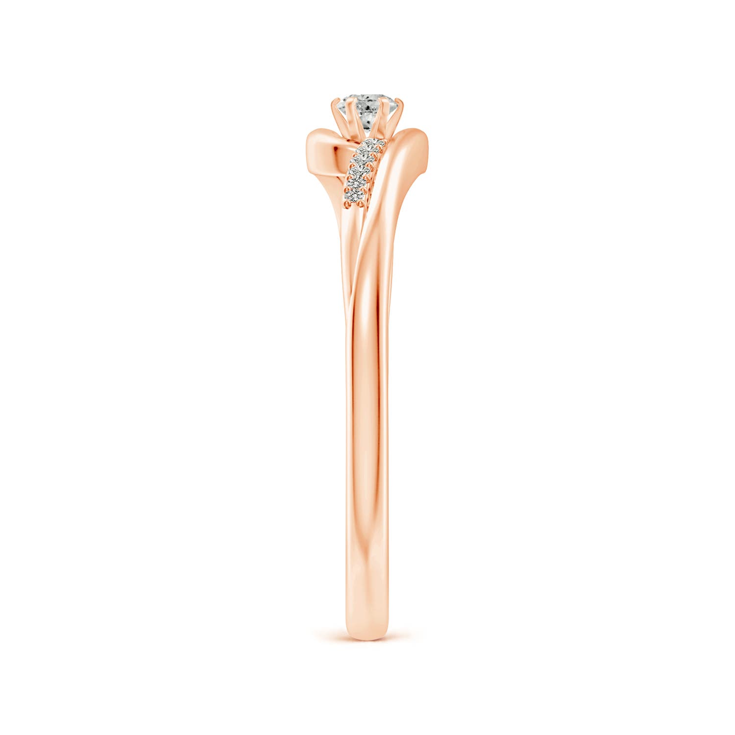 K, I3 / 0.12 CT / 14 KT Rose Gold