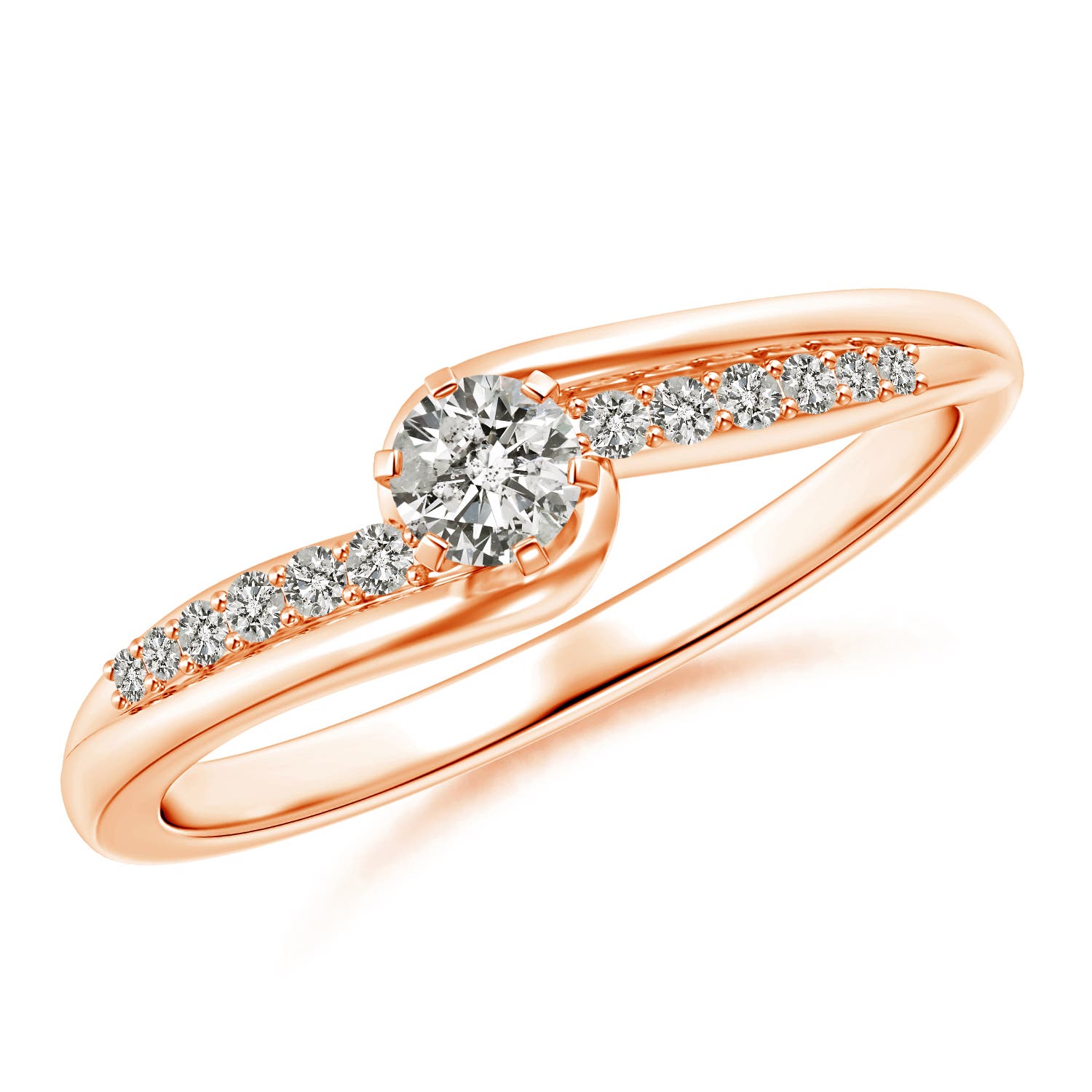 K, I3 / 0.26 CT / 14 KT Rose Gold