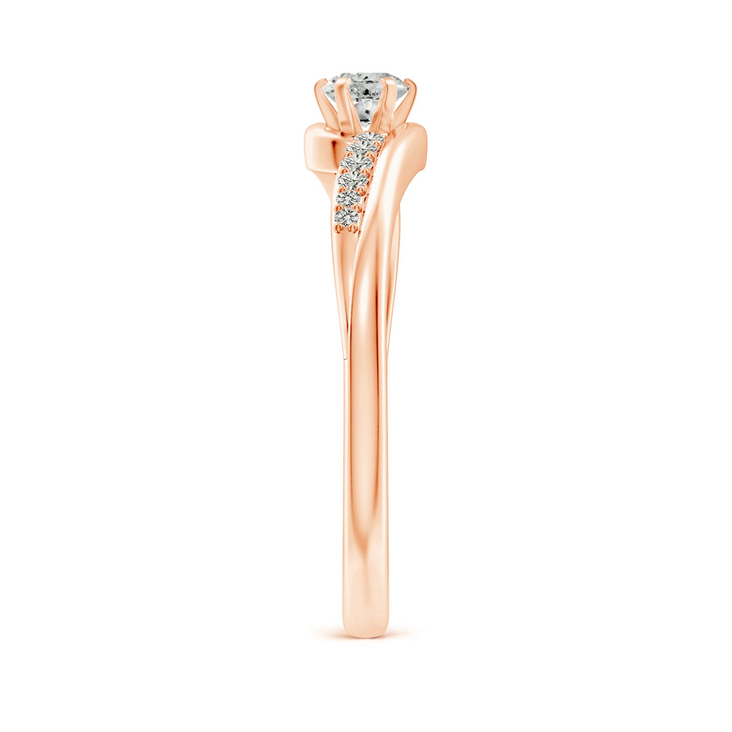 K, I3 / 0.26 CT / 14 KT Rose Gold