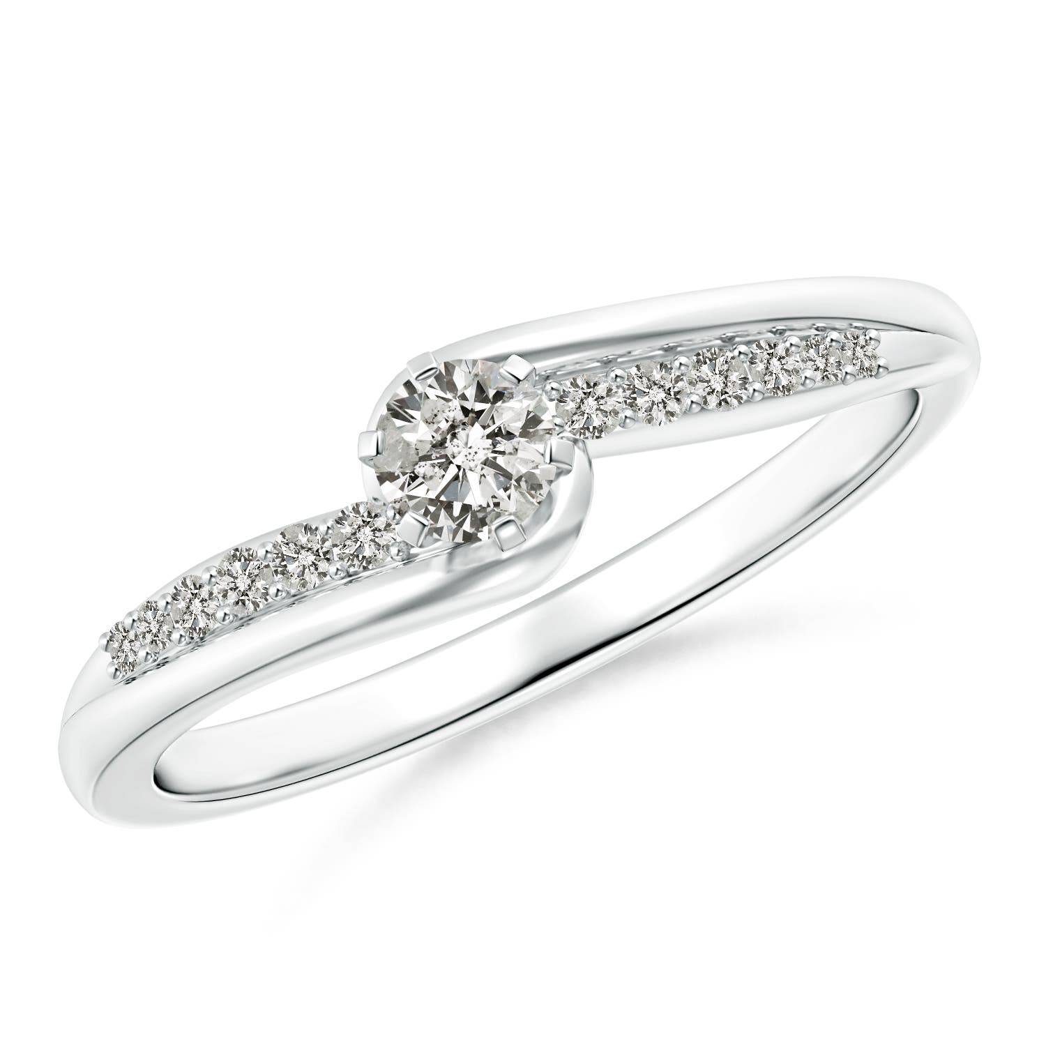 K, I3 / 0.26 CT / 14 KT White Gold