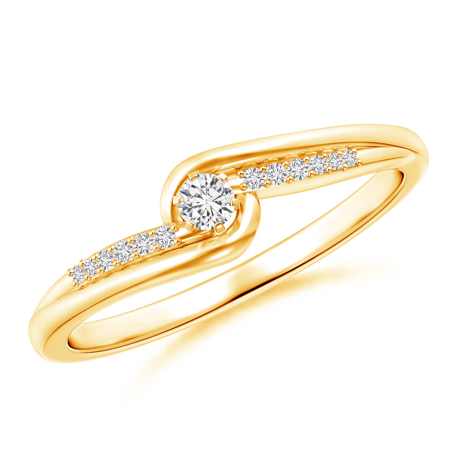 H, SI2 / 0.12 CT / 14 KT Yellow Gold