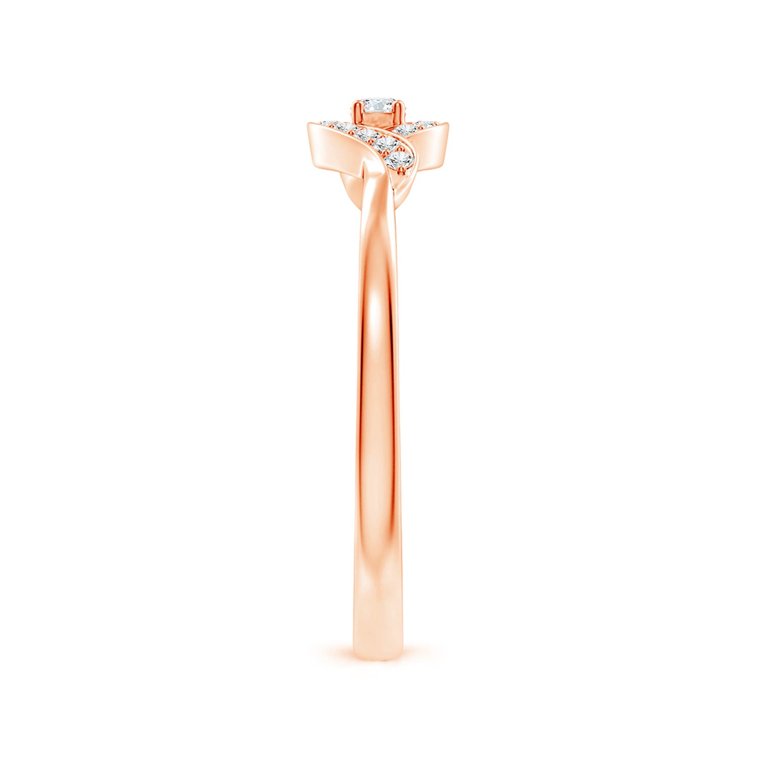 G, VS2 / 0.12 CT / 14 KT Rose Gold