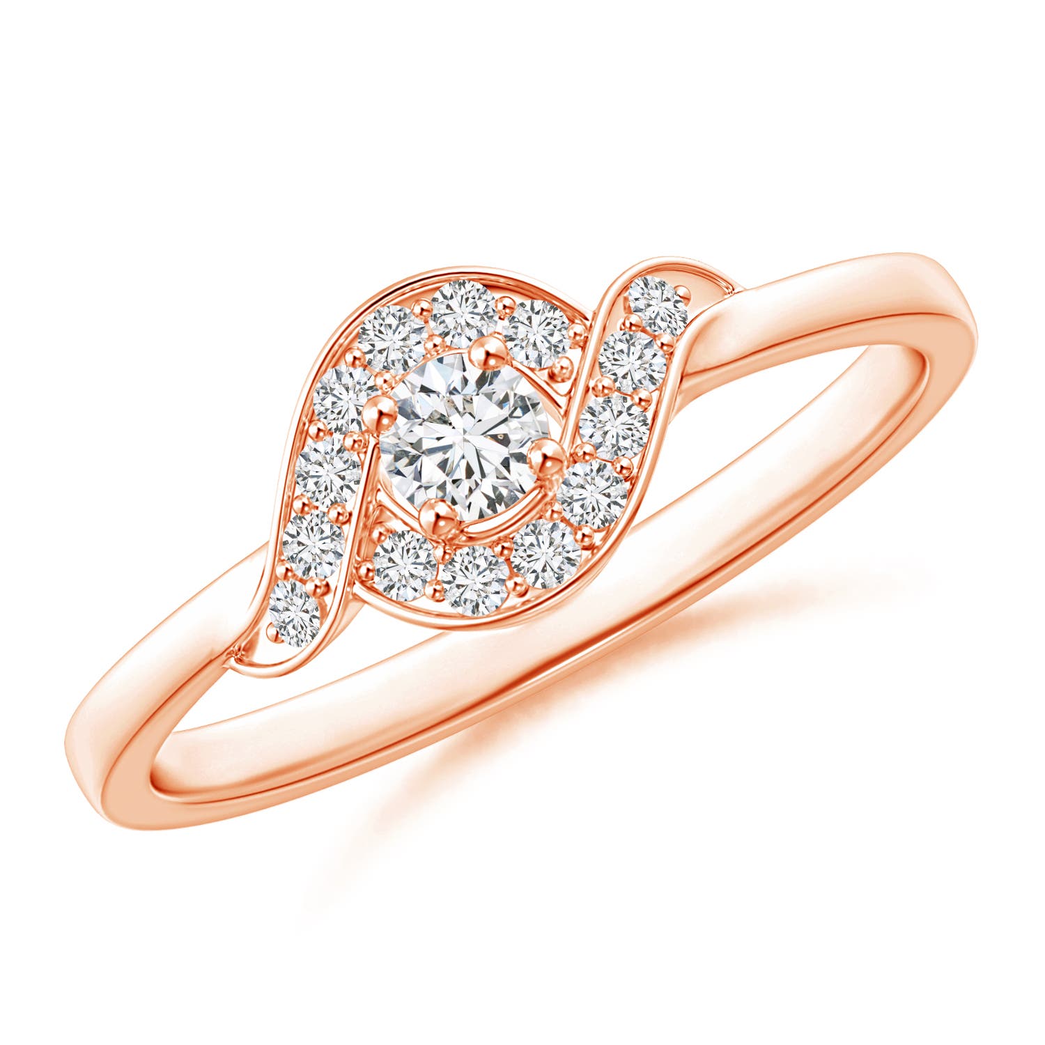 H, SI2 / 0.26 CT / 14 KT Rose Gold