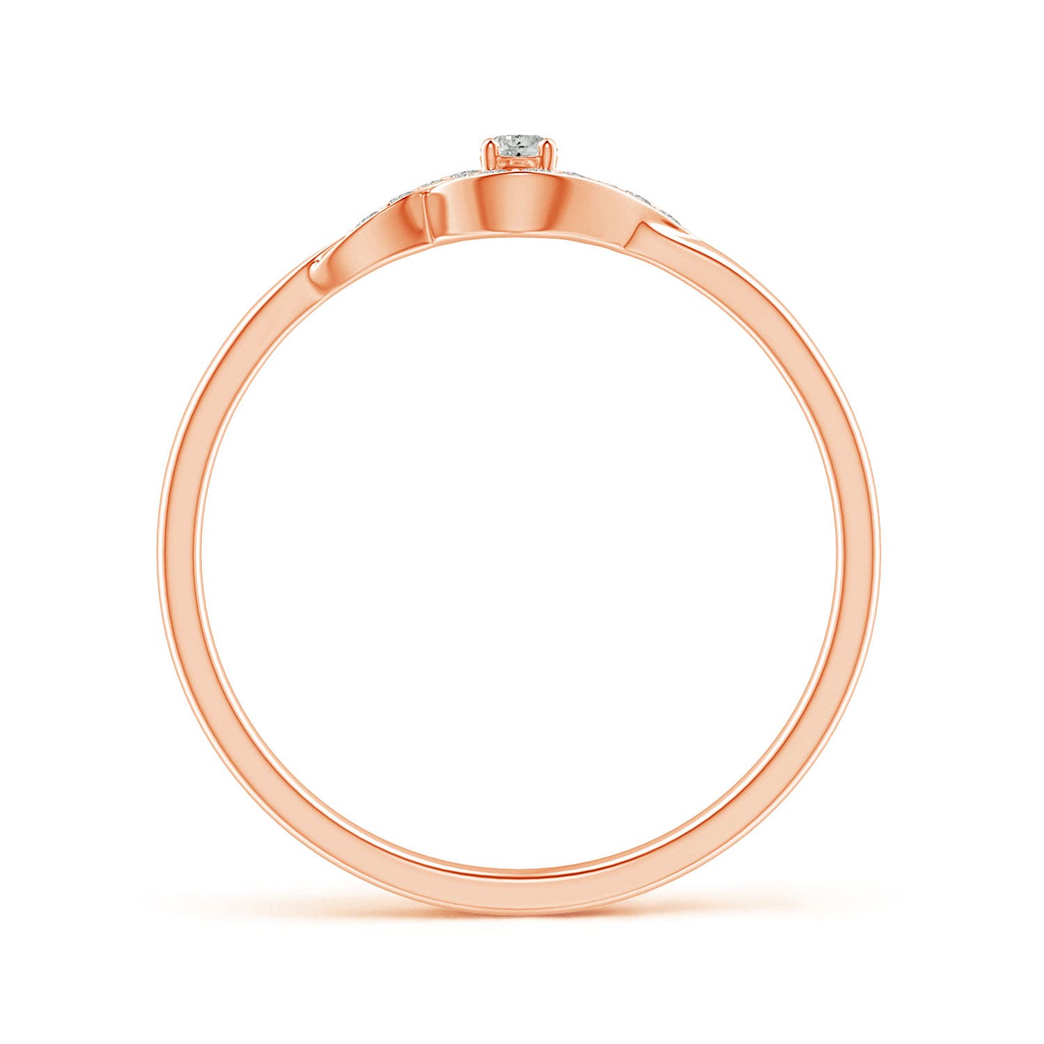 K, I3 / 0.12 CT / 14 KT Rose Gold