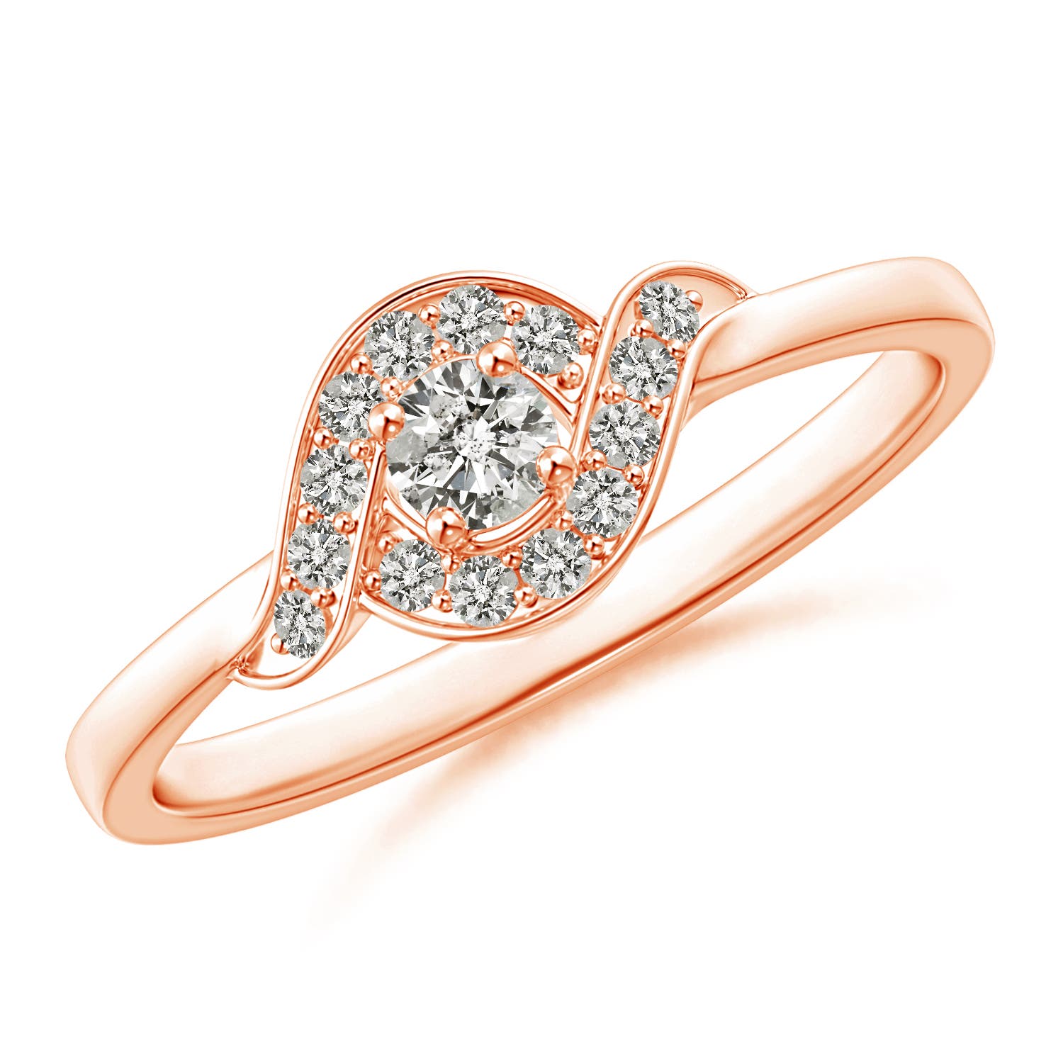 K, I3 / 0.26 CT / 14 KT Rose Gold