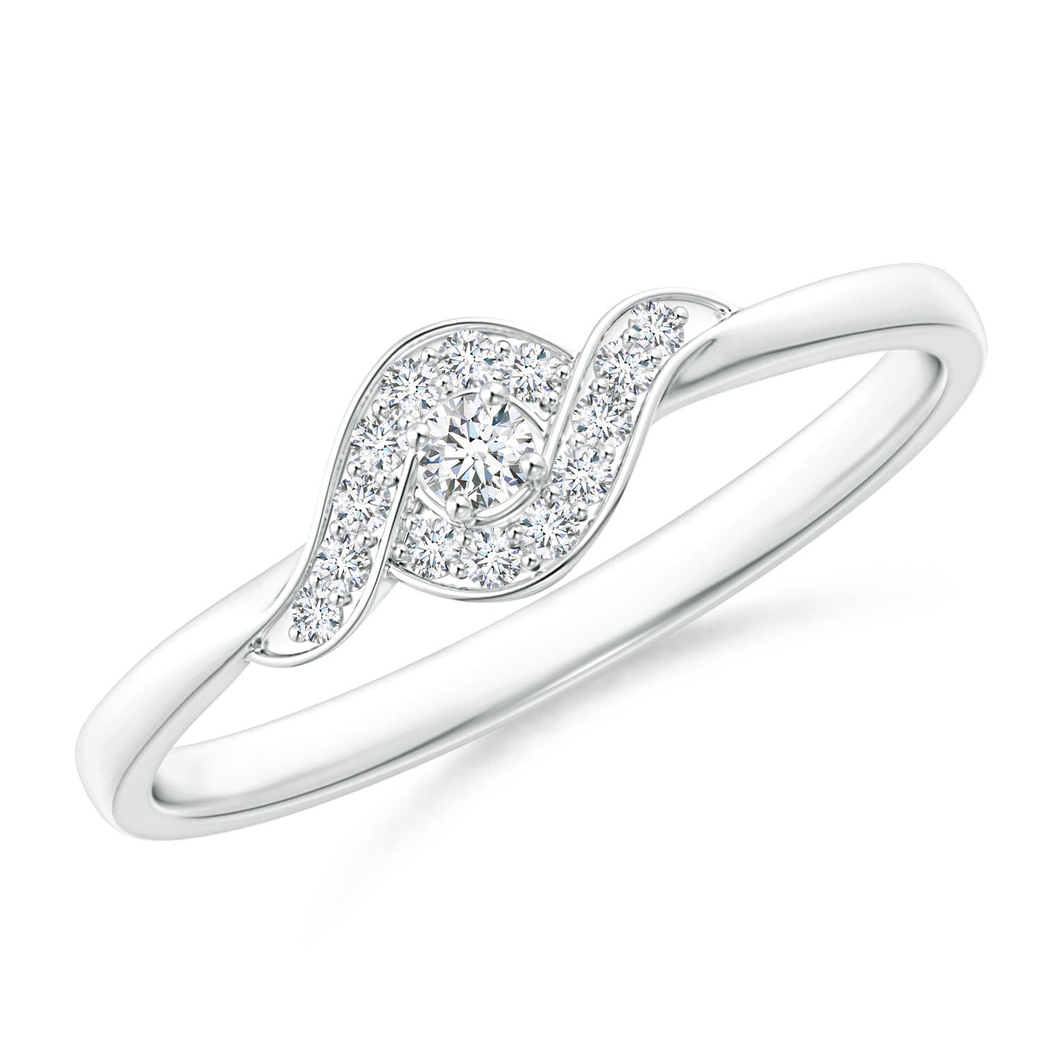 G, VS2 / 0.12 CT / 14 KT White Gold