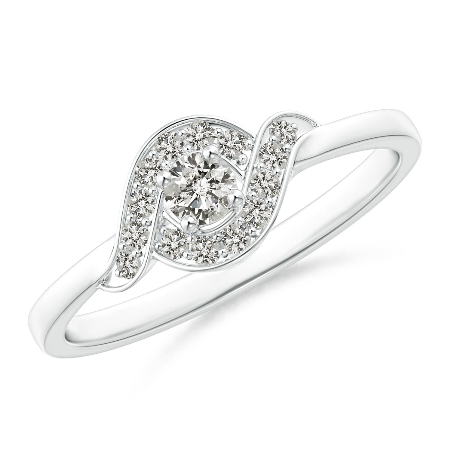 K, I3 / 0.26 CT / 14 KT White Gold