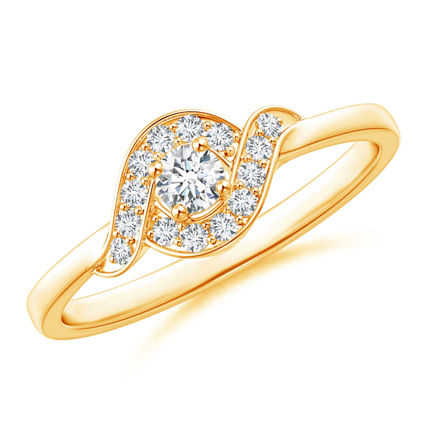 G, VS2 / 0.26 CT / 14 KT Yellow Gold