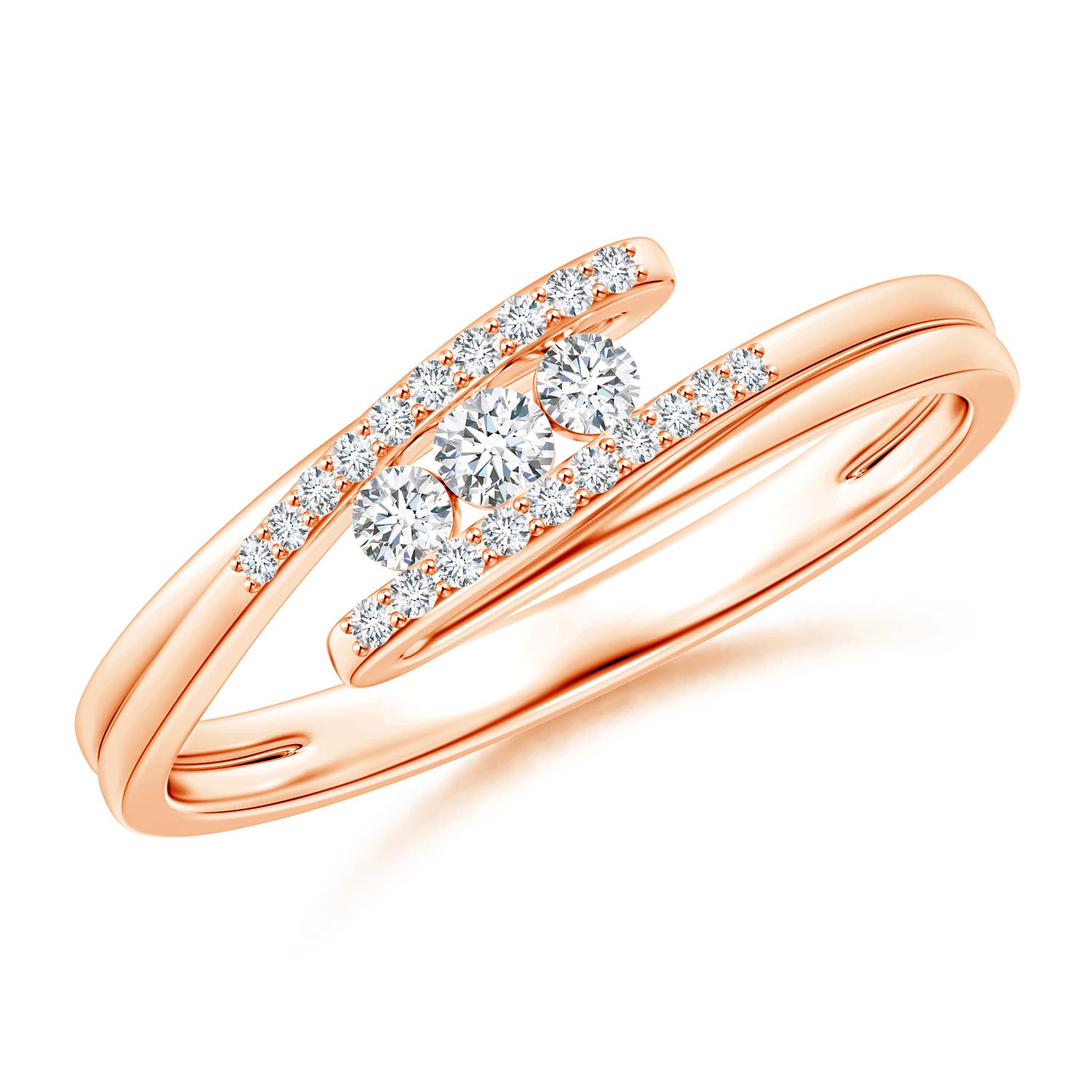 G, VS2 / 0.17 CT / 14 KT Rose Gold