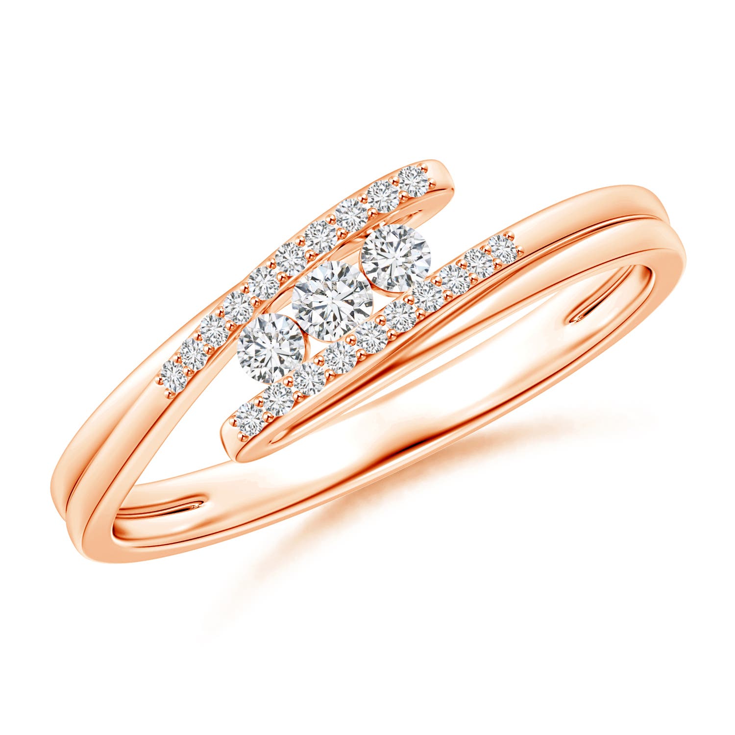 H, SI2 / 0.17 CT / 14 KT Rose Gold