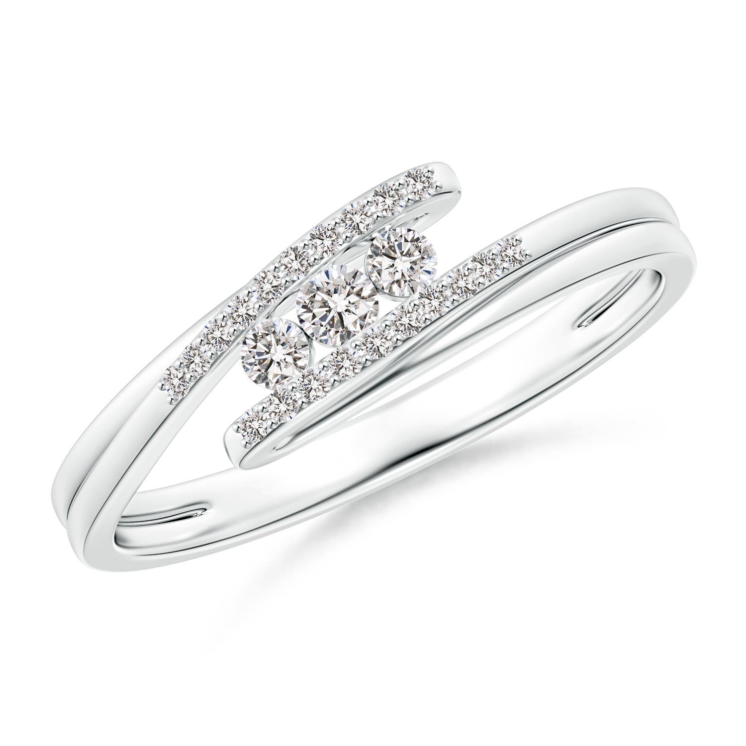 I-J, I1-I2 / 0.17 CT / 14 KT White Gold