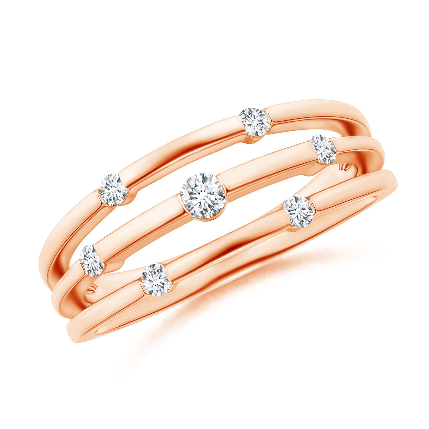 G, VS2 / 0.23 CT / 14 KT Rose Gold