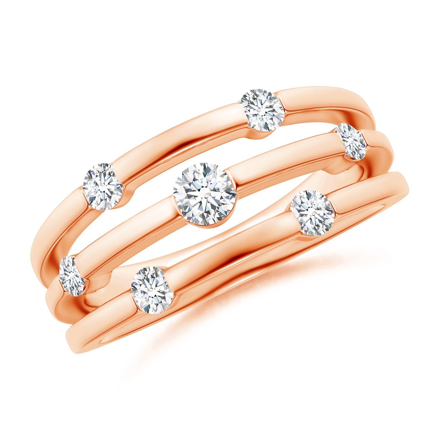 G, VS2 / 0.5 CT / 14 KT Rose Gold